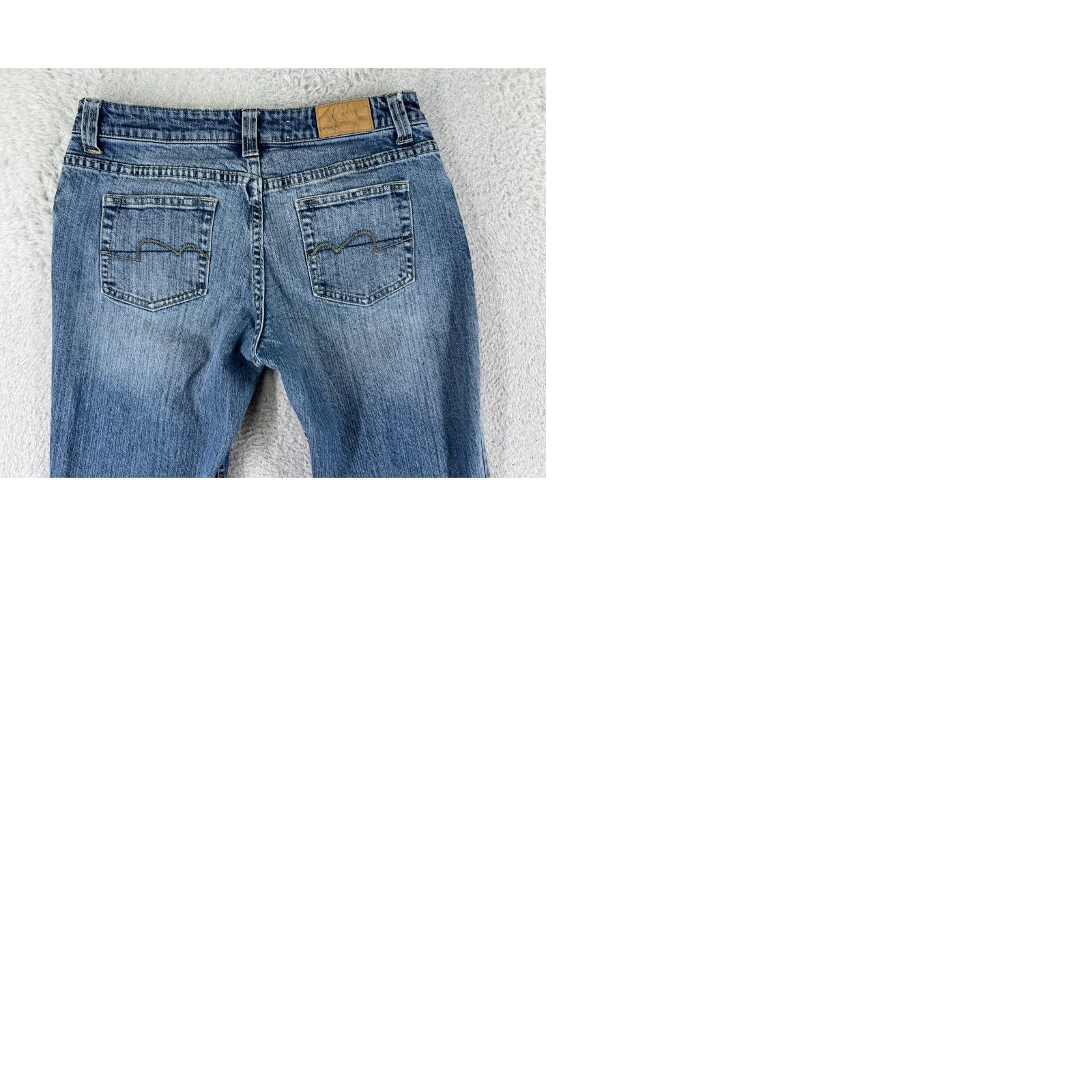 Vintage Maurices Jeans Women 5 Denim Bootcut Mid Rise 26 Blue Cotton 5-Pocket Distressed Stretch Vintage: No Women Size 27" / US 4 / IT 40 - 10 Thumbnail