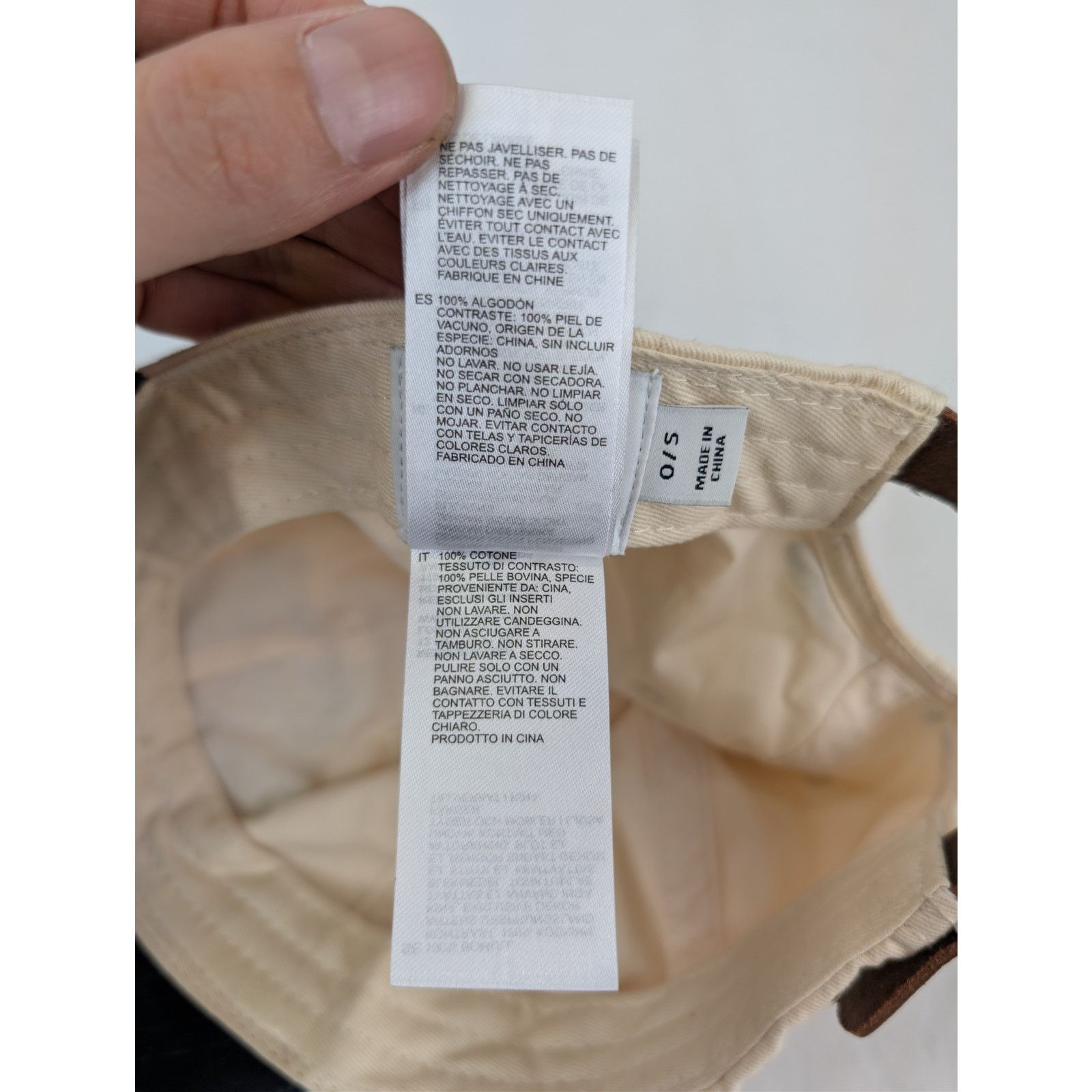 Reiss o1rshd1 CC20 Size: OS / Baseball Cap / hat in White/Blue Size ONE SIZE - 15 Thumbnail