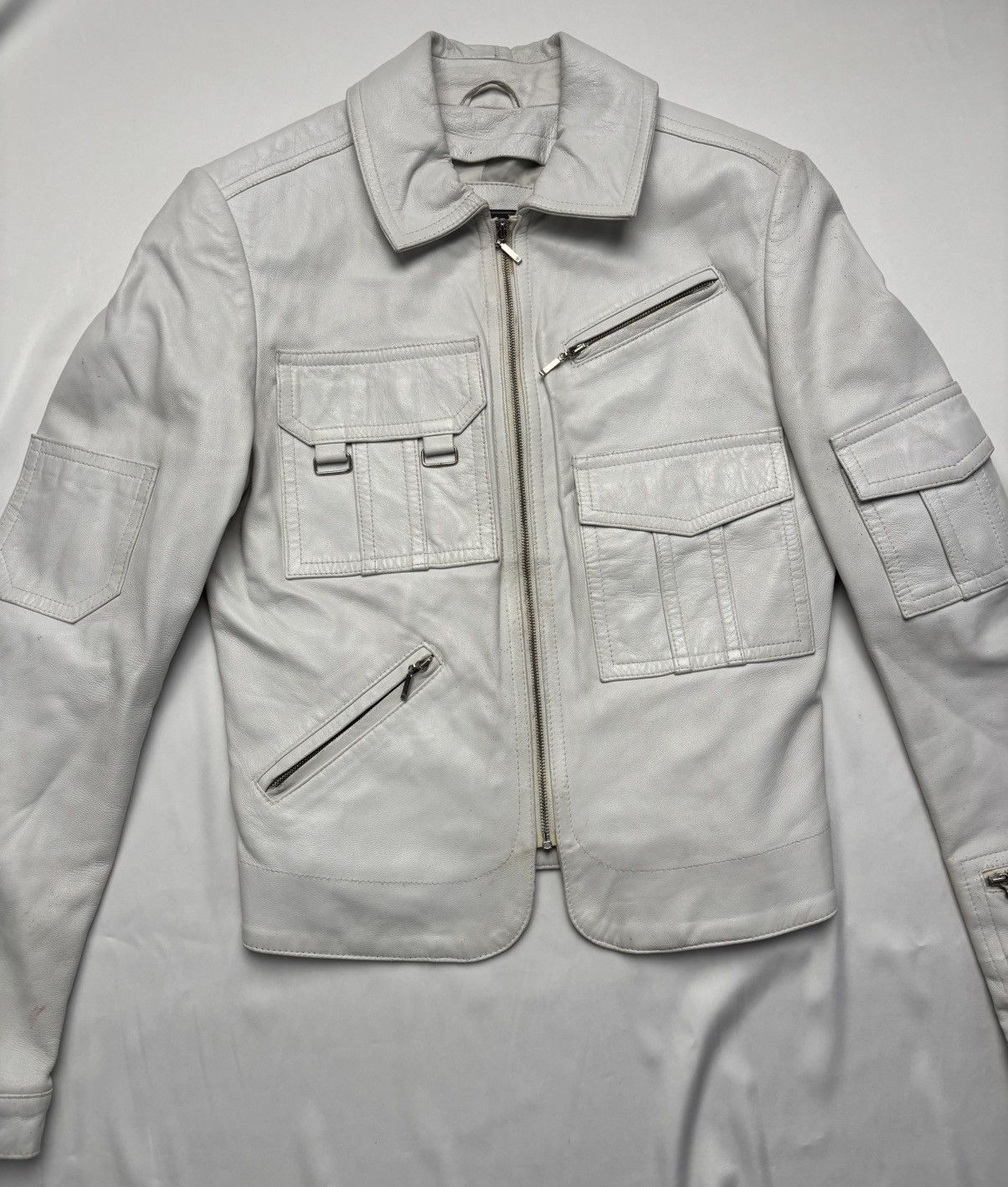 Vintage Vintage leather multi pocket jacket Size S / US 4 / IT 40 - 5 Thumbnail