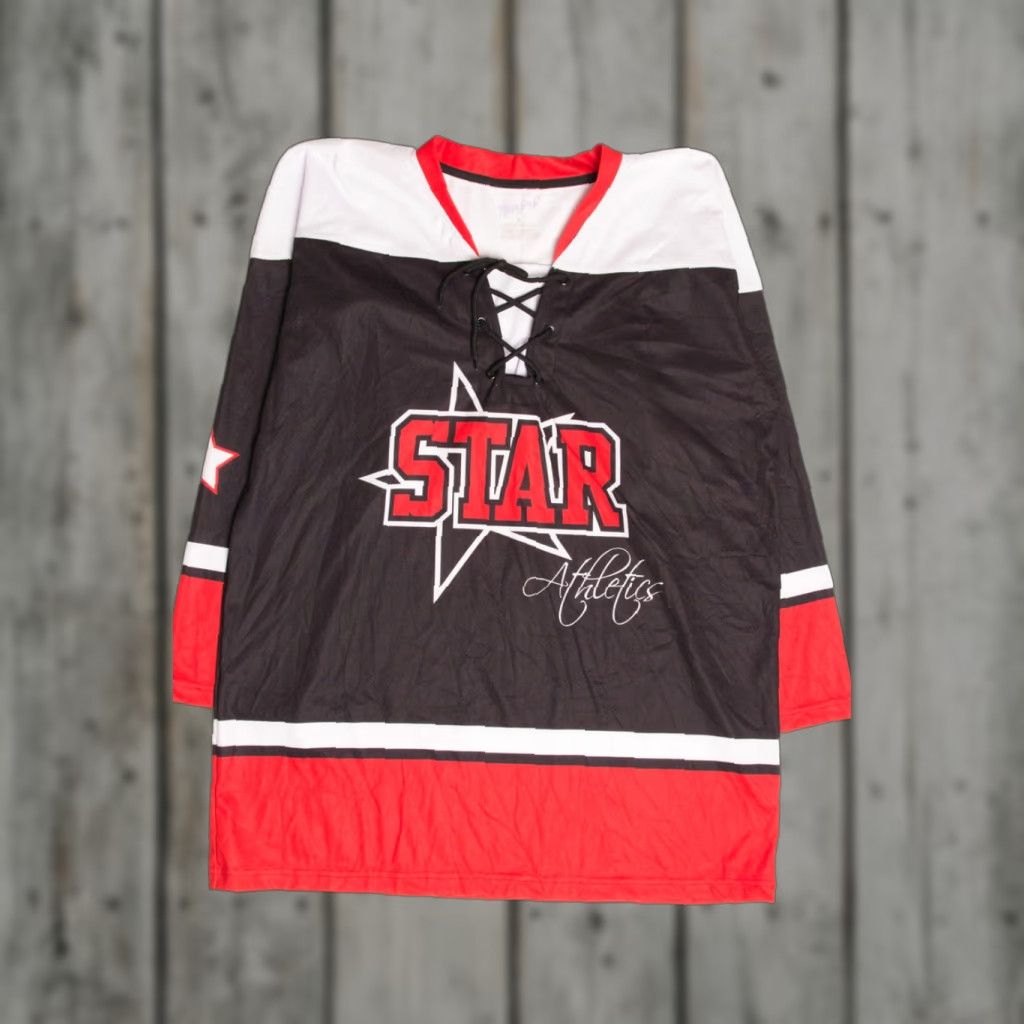 Vintage VINTAGE Teen Pup Hockey Jersey Shirt Medium Black Mens Size US M / EU 48-50 / 2 - 1 Thumbnail