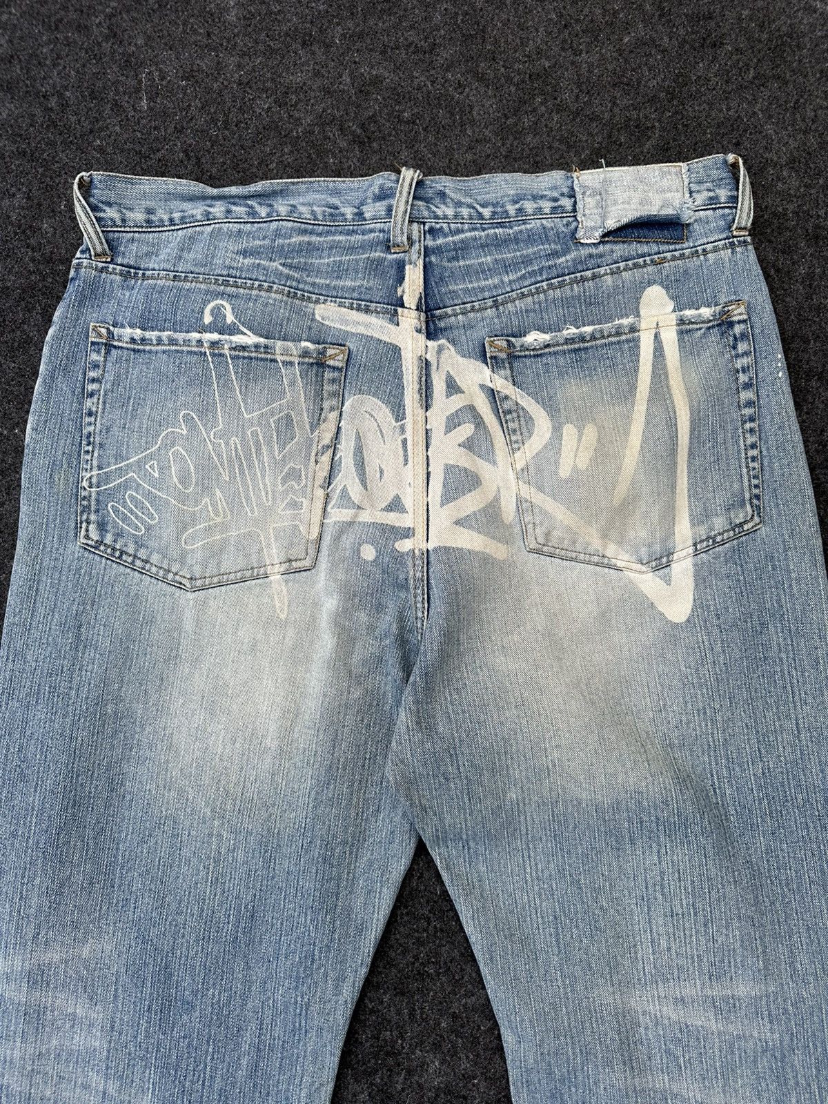 JNCO Sale 🔥 Asian Can Controlez Baggy Dirty Distressed Denim D41 Size US 36 / EU 52 - 4 Thumbnail