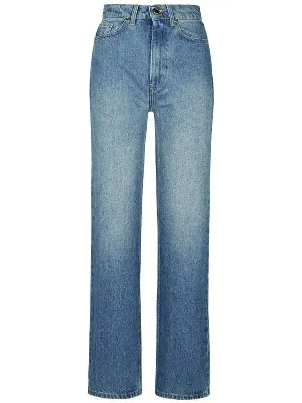 Casablanca o1mle0326 Vintage Distressed Washed Denim Jeans Tennis Club Size US 28 / EU 44 - 1 Thumbnail