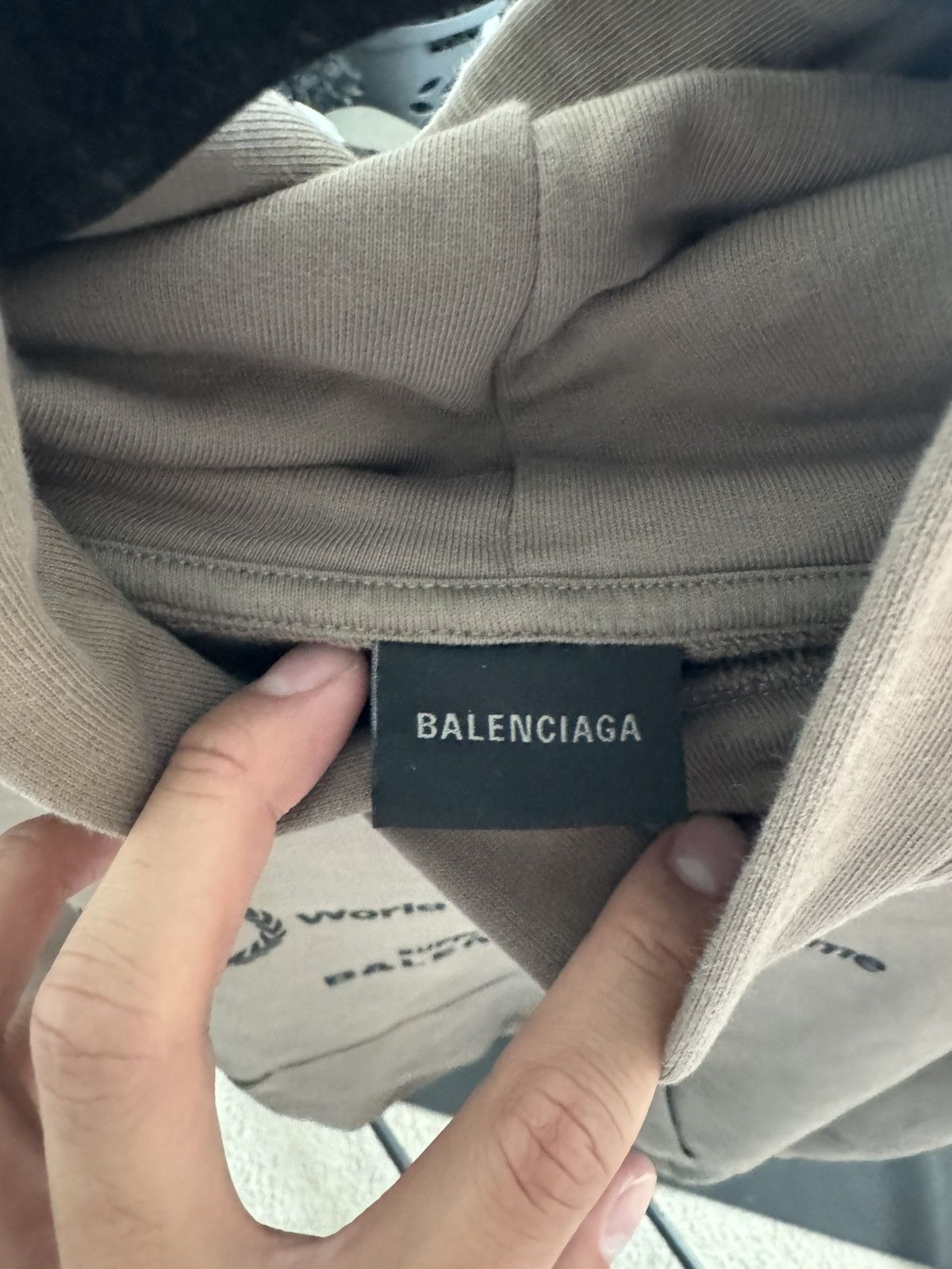 Balenciaga Balenciaga Brown Cotton WFP Hoodie Size US M / EU 48-50 / 2 - 3 Thumbnail