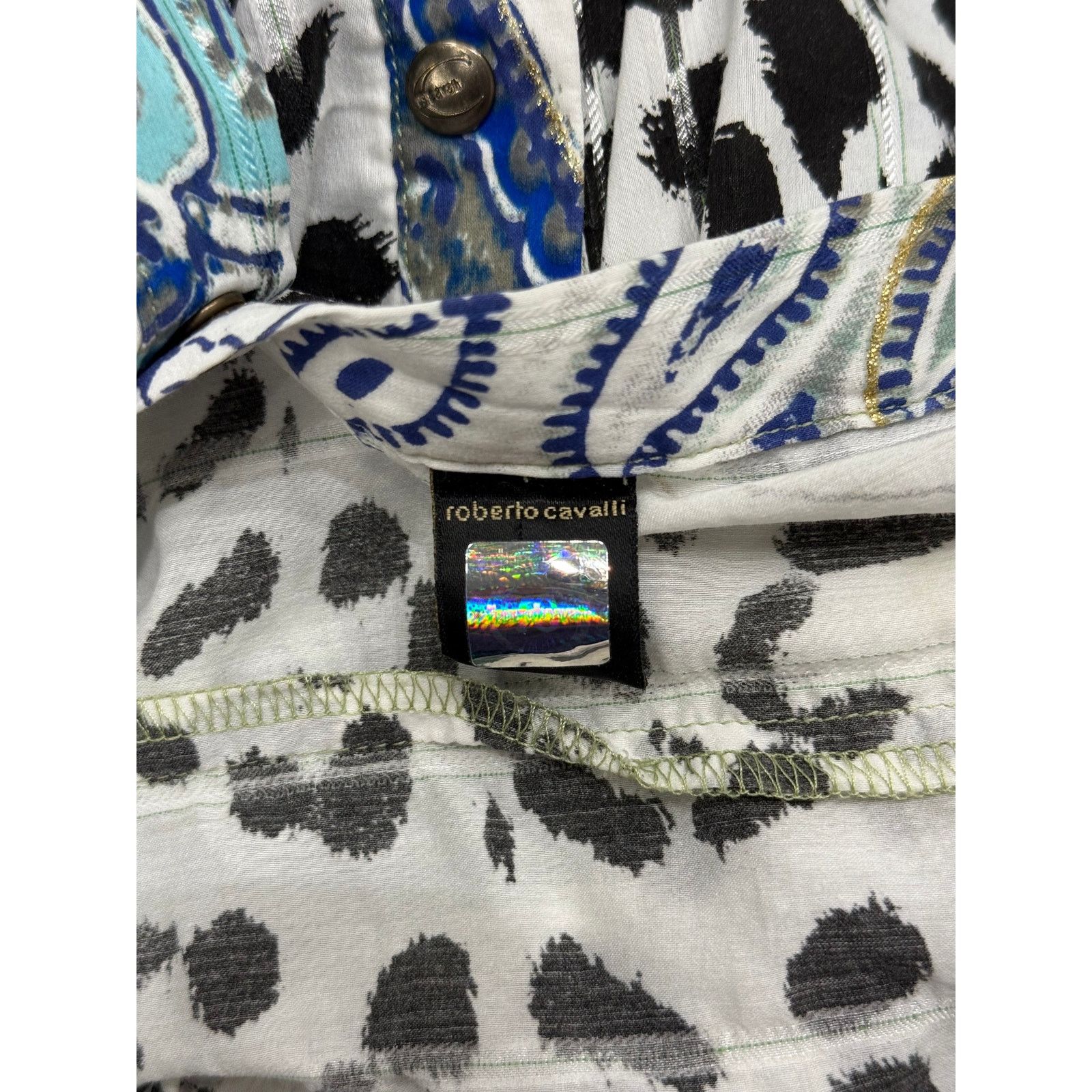 Roberto Cavalli 2000s Cavalli paisley leopard shirt Size M / US 6-8 / IT 42-44 - 5 Thumbnail