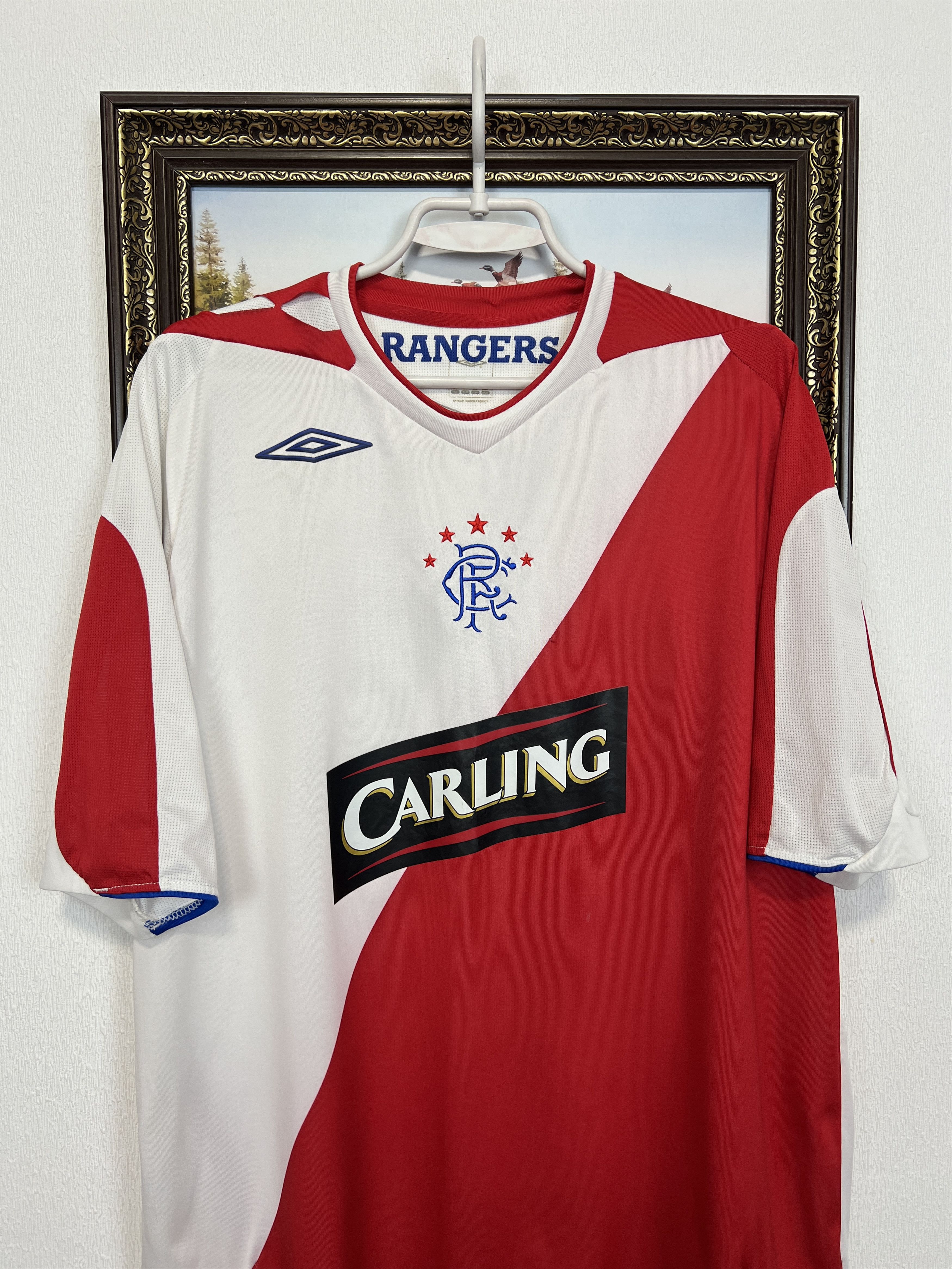 Umbro Rangers Away football shirt 2006 Soccer Jersey Trikot Rare Size US XL / EU 56 / 4 - 2 Thumbnail