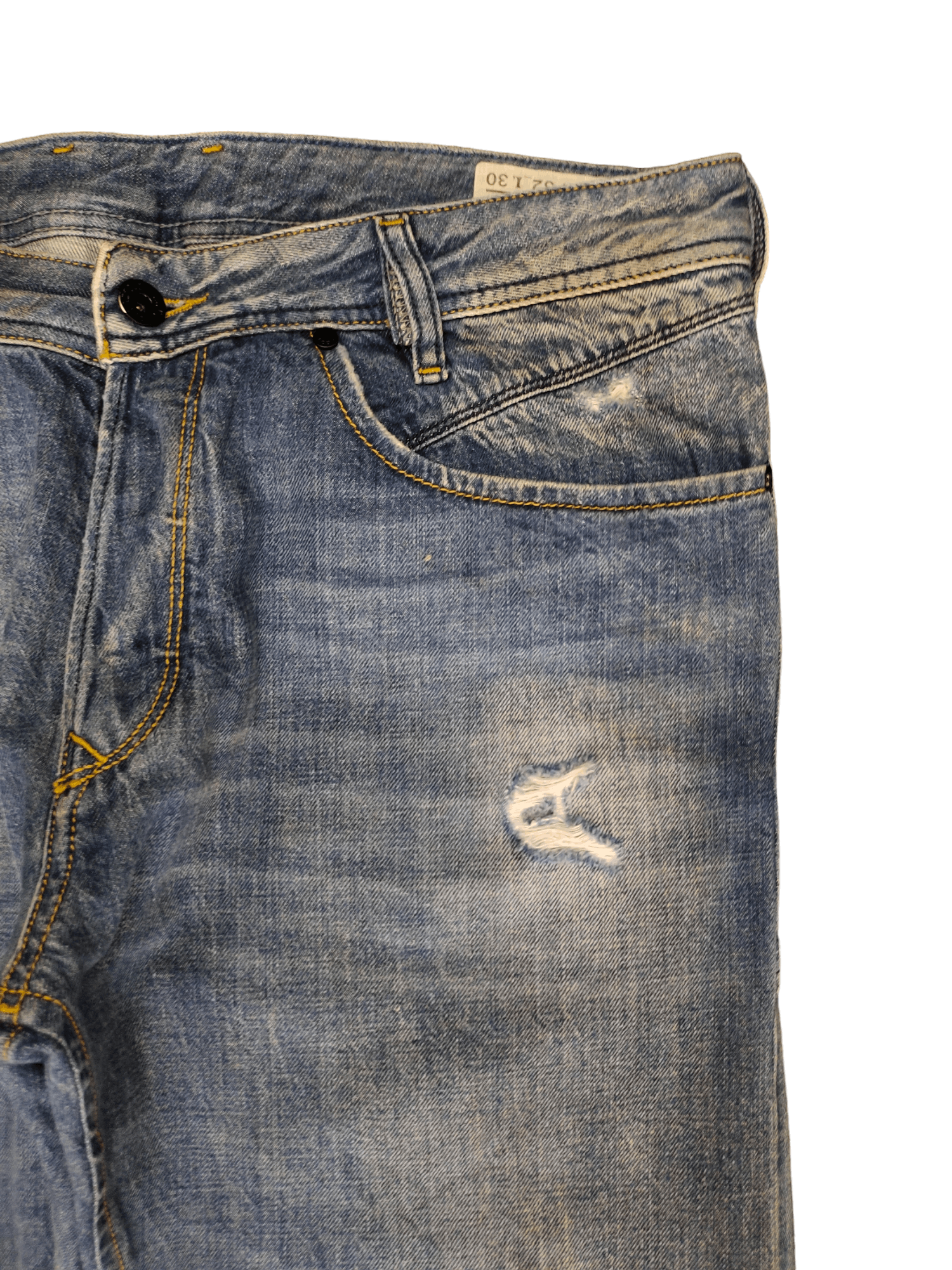 Adidas × Diesel Vintage Diesel X Adidas 'Adi-Poiak' 3D Pocket Distress Jeans Size US 32 / EU 48 - 5 Thumbnail
