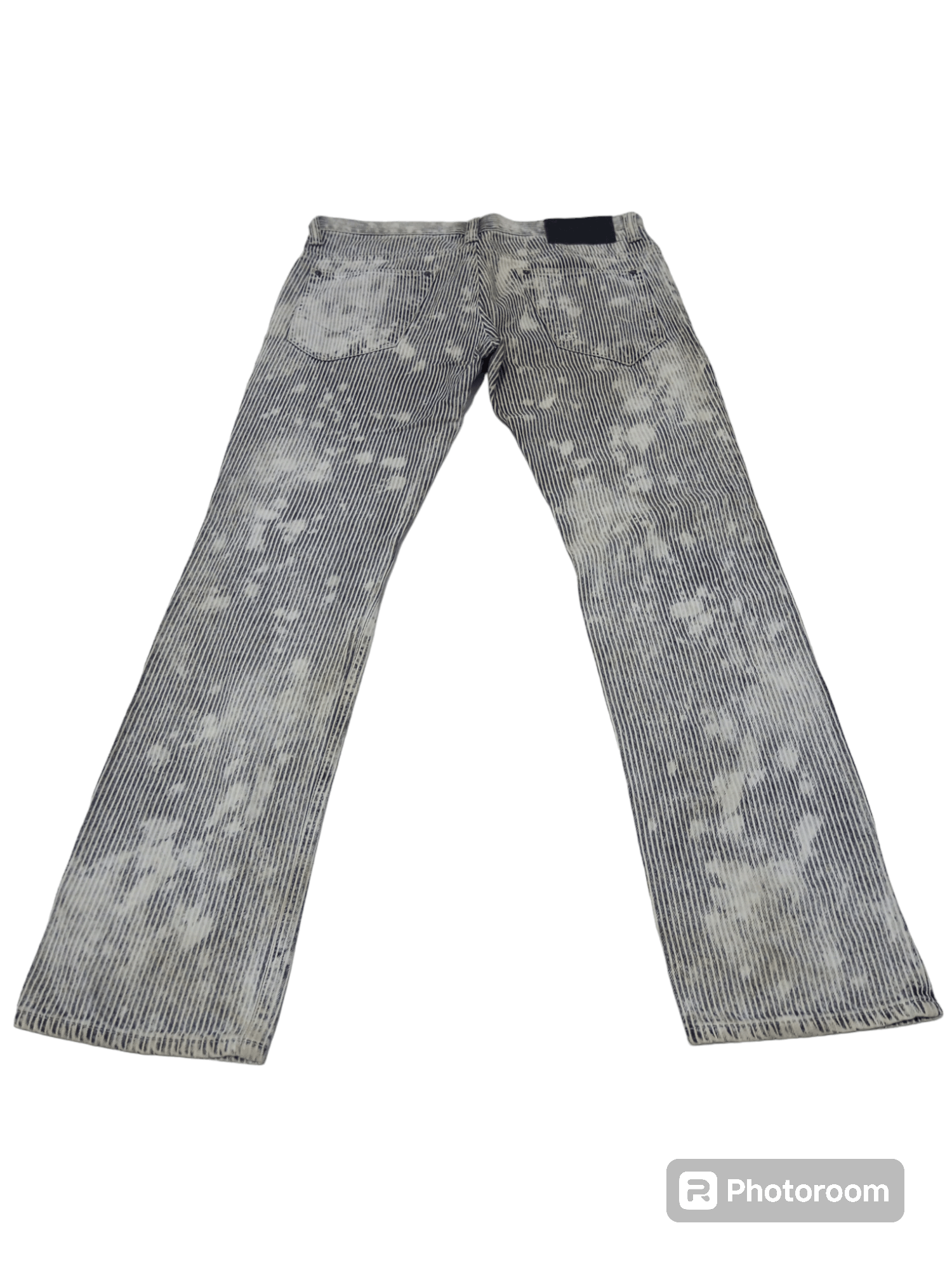 Japanese Brand Vintage japanese brand bagarch flare splashed denim jeans Size US 34 / EU 50 - 1 Thumbnail