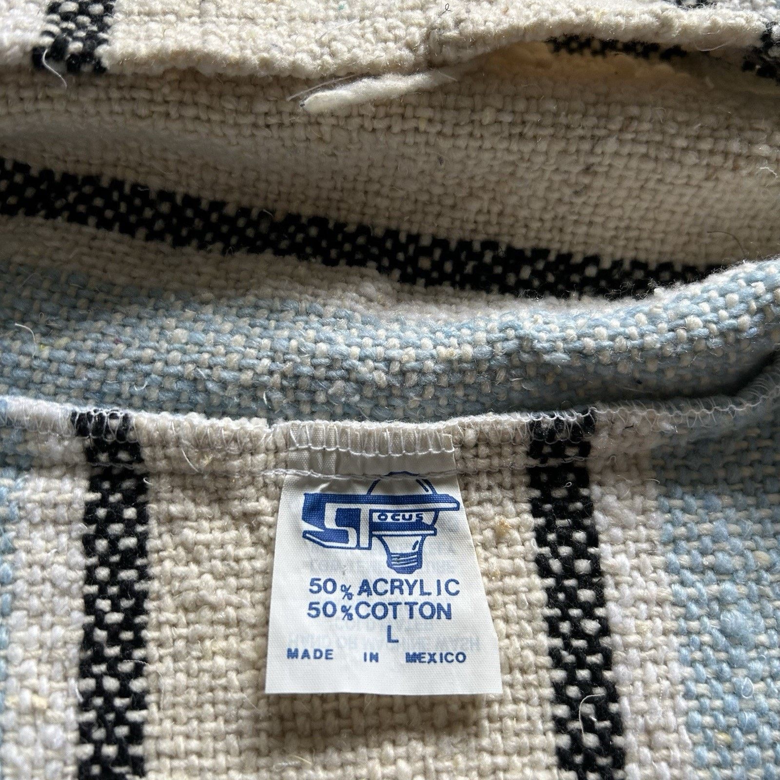 Vintage Vintage Y2K Drug Rug Pullover Poncho Baja Rasta Hoodie Large Size US L / EU 52-54 / 3 - 5 Thumbnail