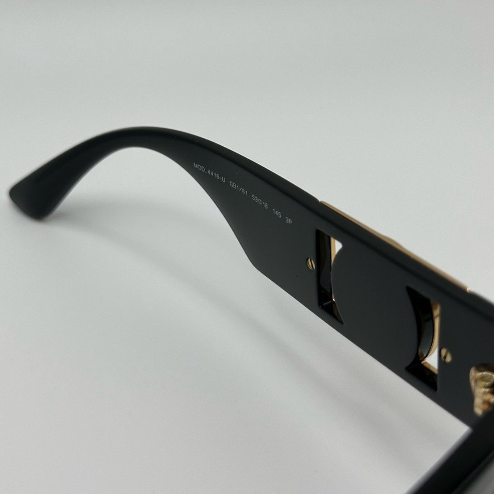 Versace NEW VERSACE VE4416U GB1/81 Black/Polarized Dark Grey Unisex Size ONE SIZE - 6 Thumbnail