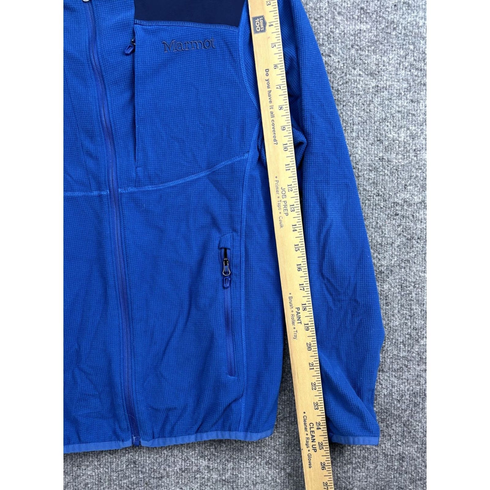 Marmot Marmot Fleece Jacket Mens Small Blue Polartec Grid Full Zip Hiking Outdoor Size US S / EU 44-46 / 1 - 5 Thumbnail