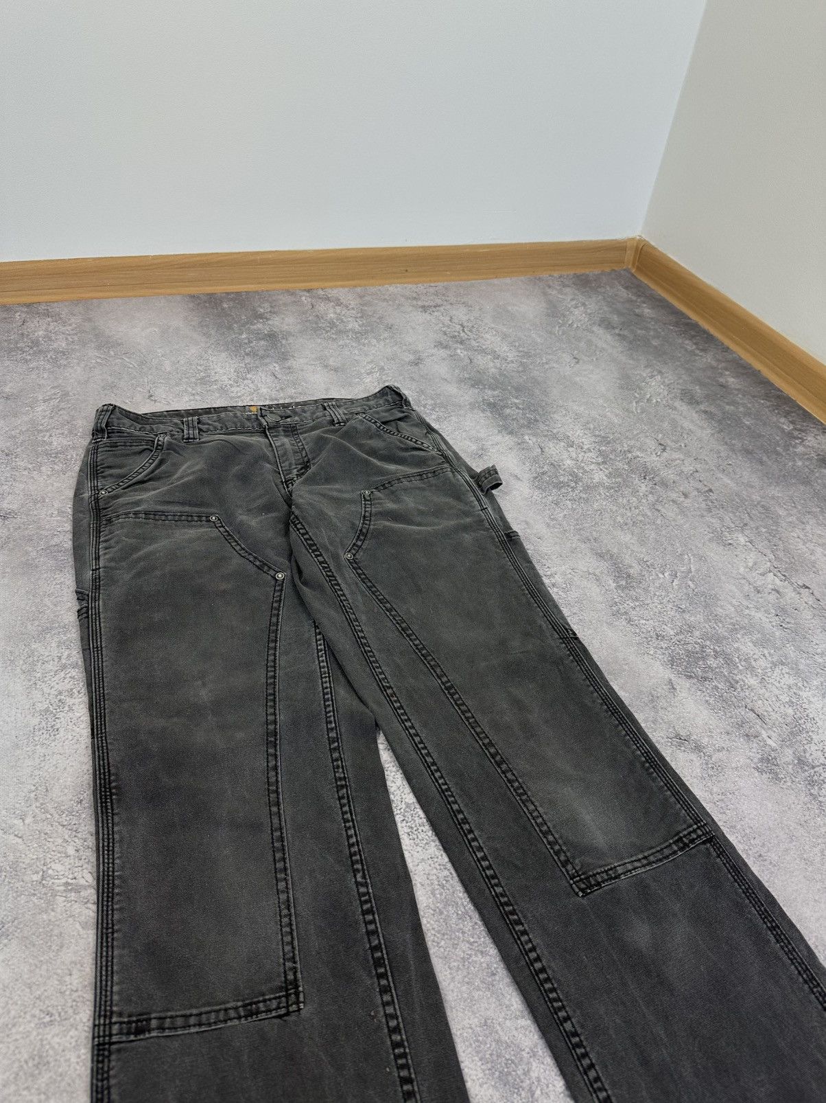 Carhartt Vintage Carhartt Double Knee USA Faded Black Carpenter Pants Size US 30 / EU 46 - 5 Thumbnail