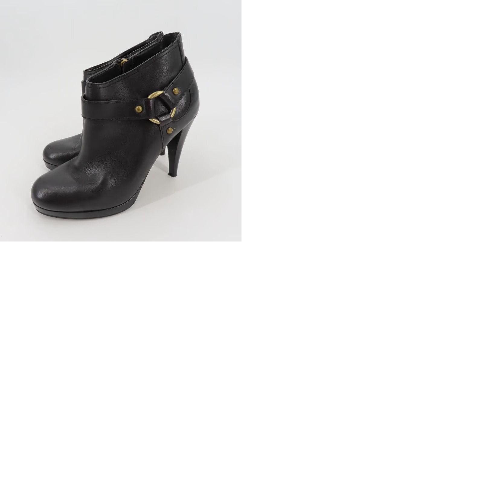 Cole Haan Cole Haan Kennedy Bootie Women 6.5 B Leather Black Ankle Boots Platform Size US 7 / IT 37 - 9 Thumbnail