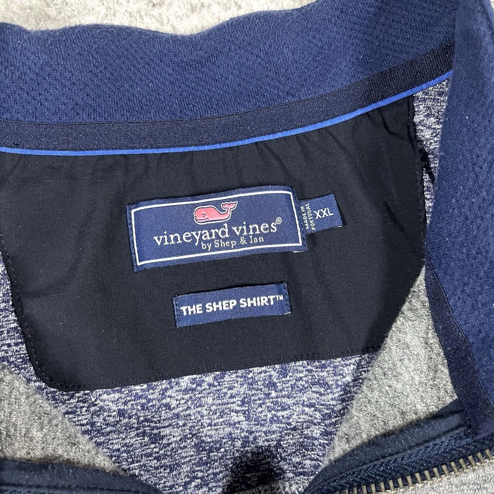 Vineyard Vines Vineyard Vines 1/4 Zip Pullover Mens 2XL Gray The Shep Shirt Sweater Preppy Size US XXL / EU 58 / 5 - 2 Thumbnail