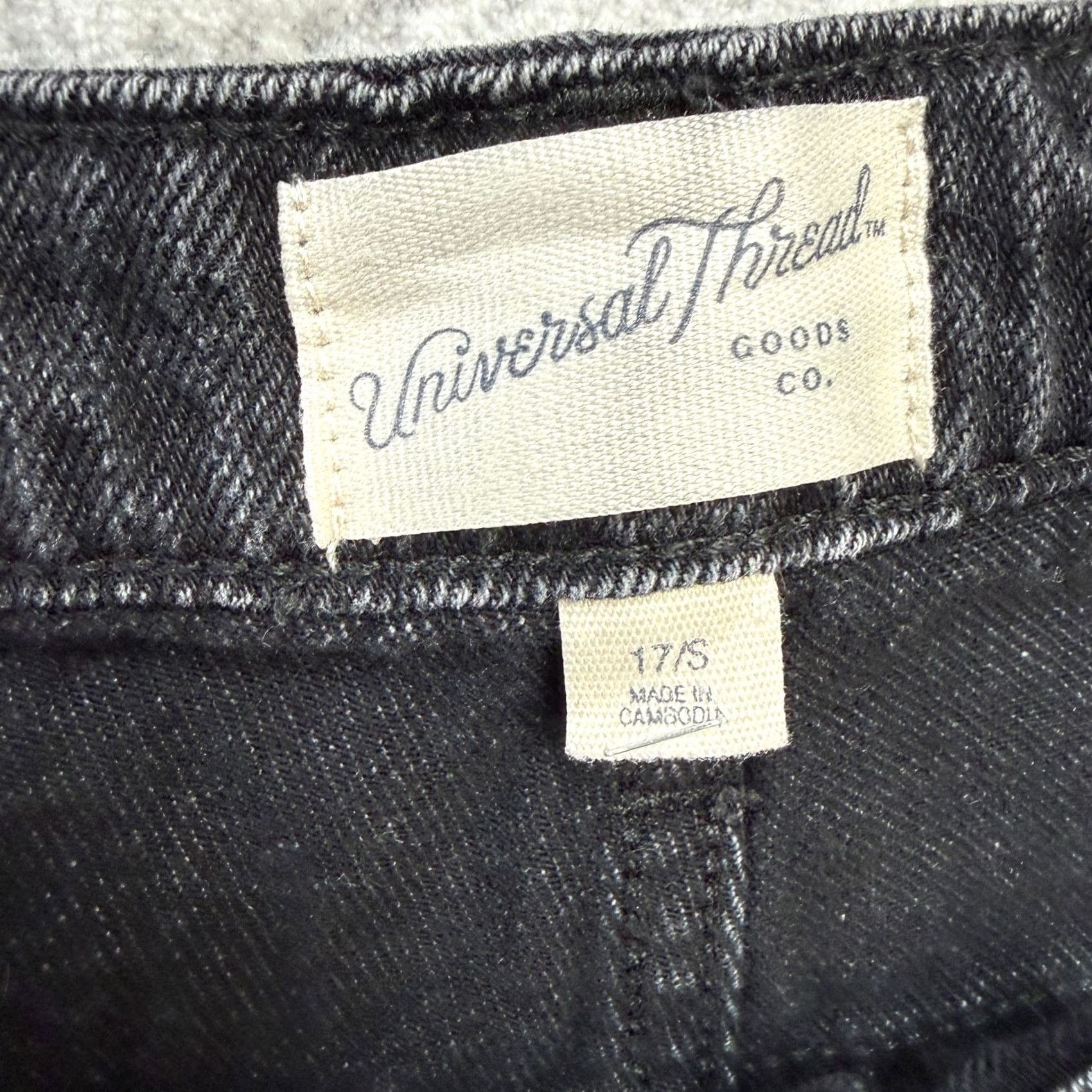 Vintage Universal Thread Jeans Womens 17 S Black Wash High Rise Wide-Leg Baggy Relaxed Jeans Womens 17 Black Wash High Rise Wide-Leg Baggy Relaxed Size 25" / US 0 / IT 36 - 4 Thumbnail