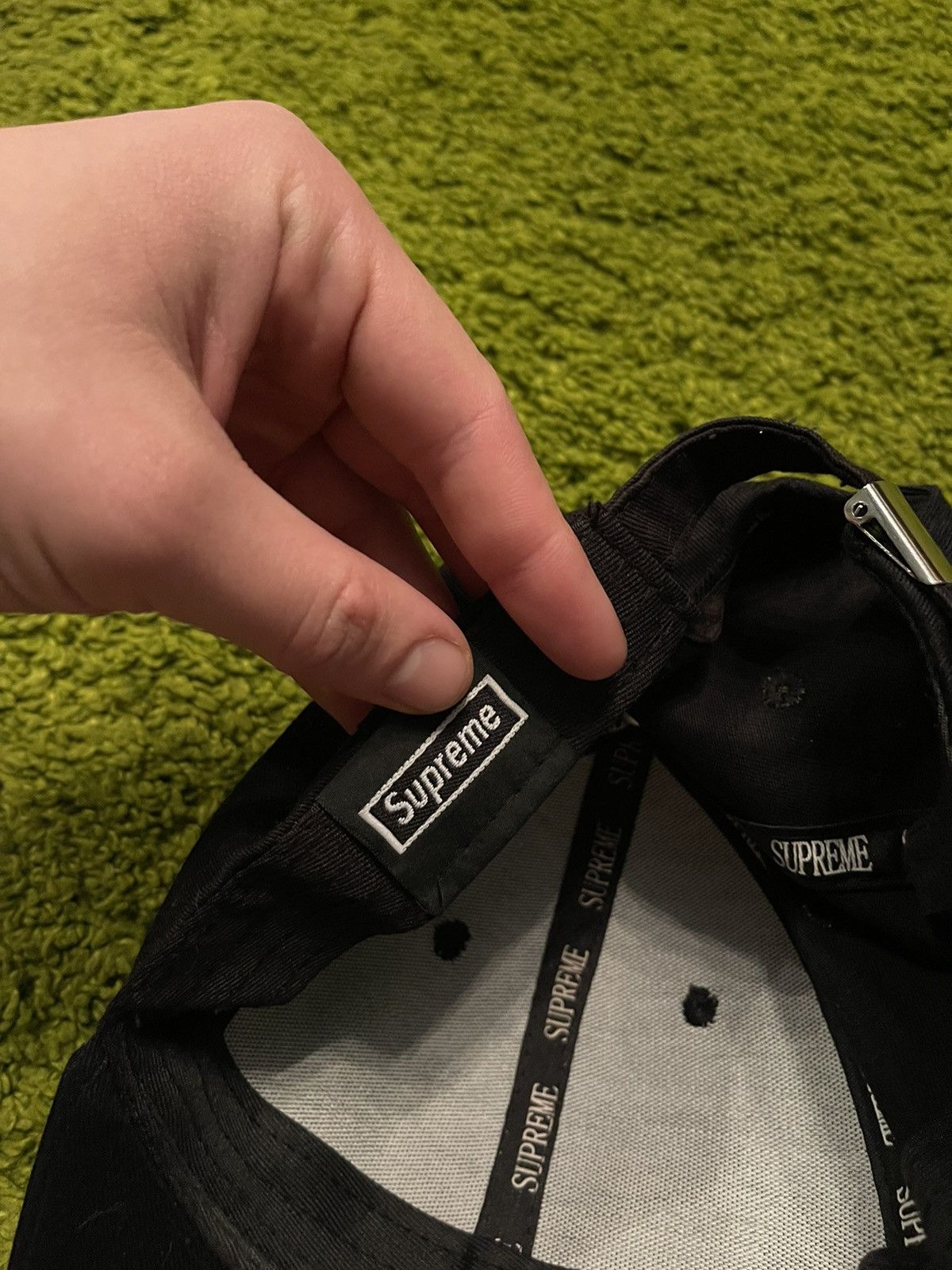 Designer × Vintage Too broke for Supreme bootleg box logo cap Size 32 - 8 Thumbnail