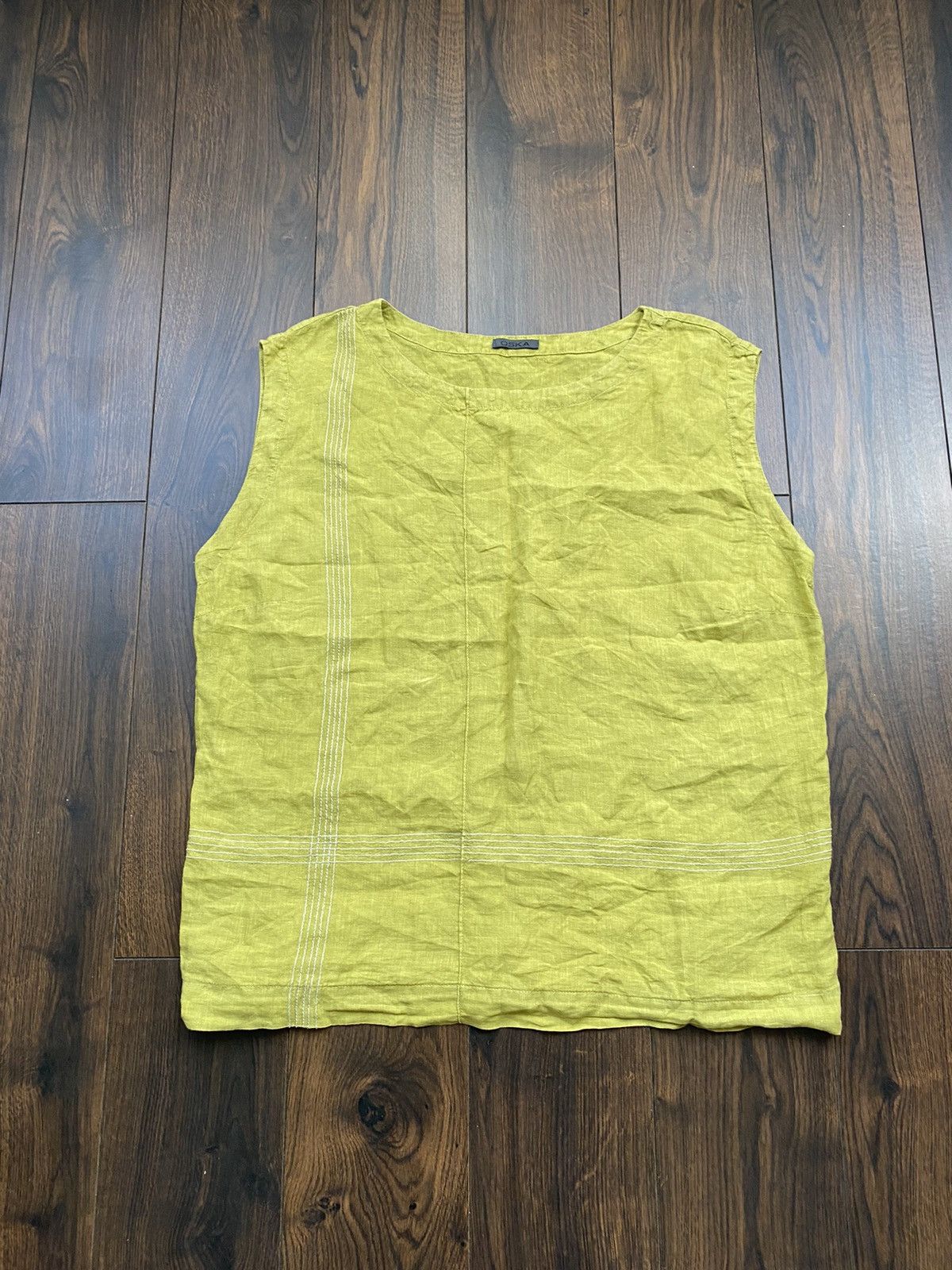 OSKA Avant Garde Oska Tank top Rundholz style Y2k Rare Size L / US 10 / IT 46 - 2 Thumbnail