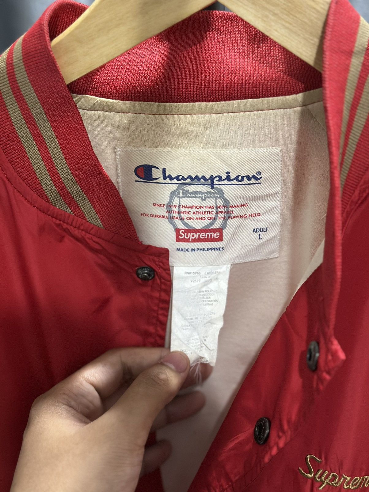 Champion × Supreme Champion x Supreme Jacket Size US L / EU 52-54 / 3 - 3 Thumbnail
