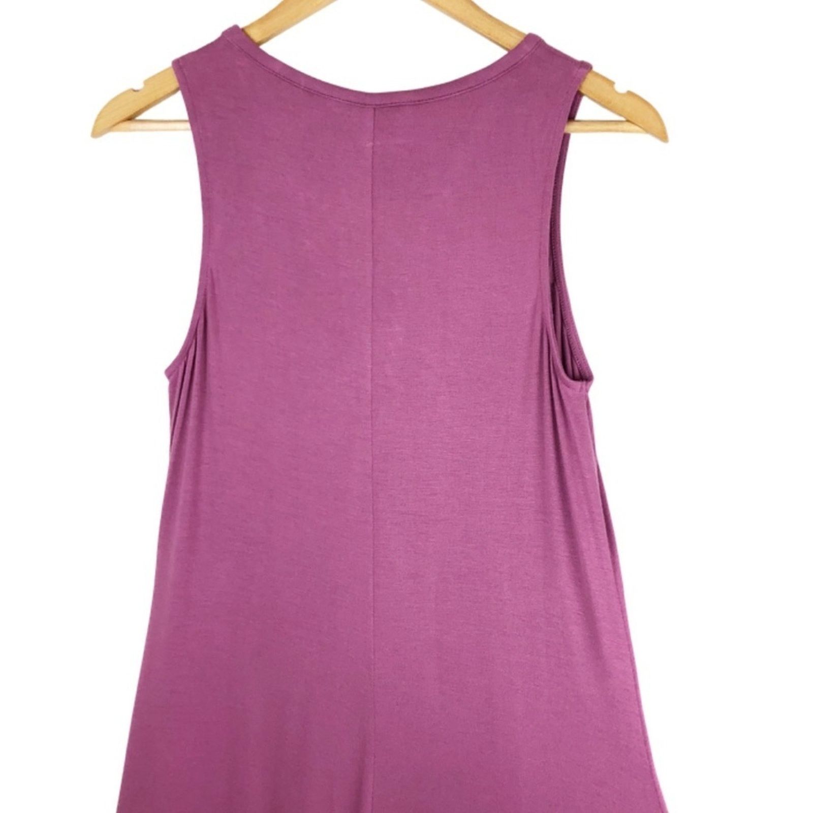 Express Express Women’s Lace Up Trapeze Hem Purple Mini Dress Size M / US 6-8 / IT 42-44 - 9 Thumbnail