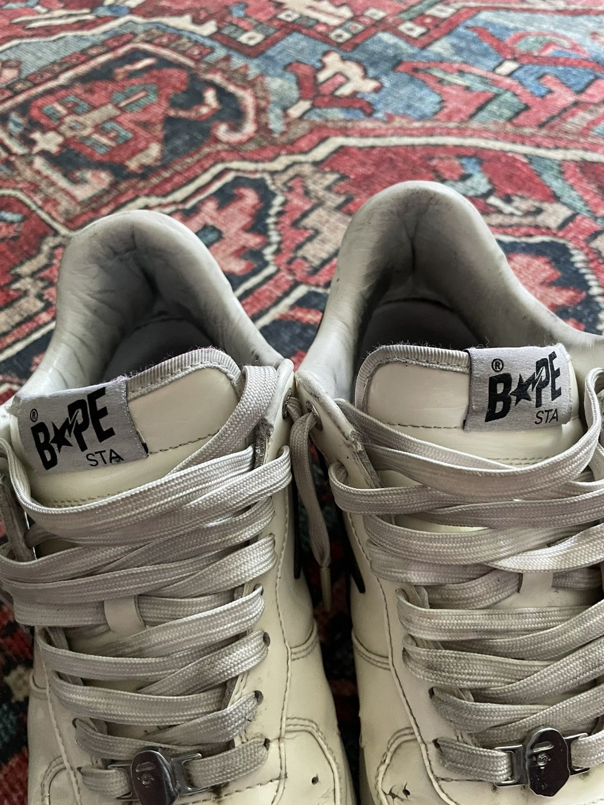 Bape Patent Leather Bapesta Size US 11 / EU 44 - 7 Thumbnail