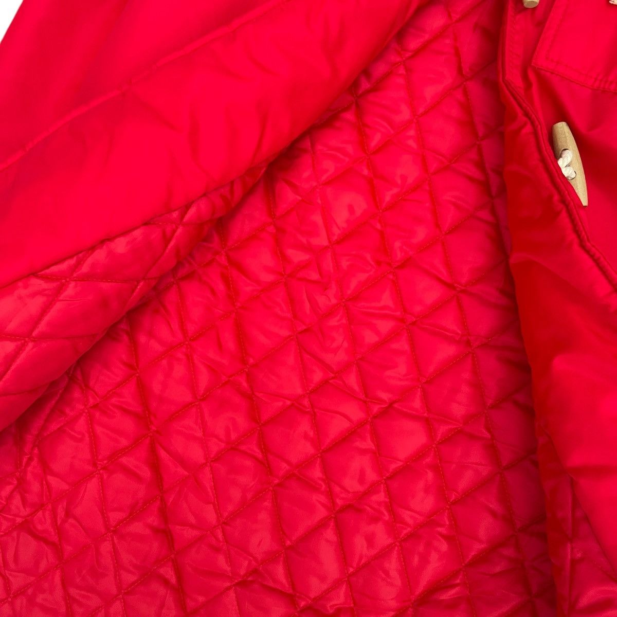 20471120 24071120 Hyoma Red Nylon Fur Hood Quilted Duffle Coat Size US S / EU 44-46 / 1 - 10 Thumbnail