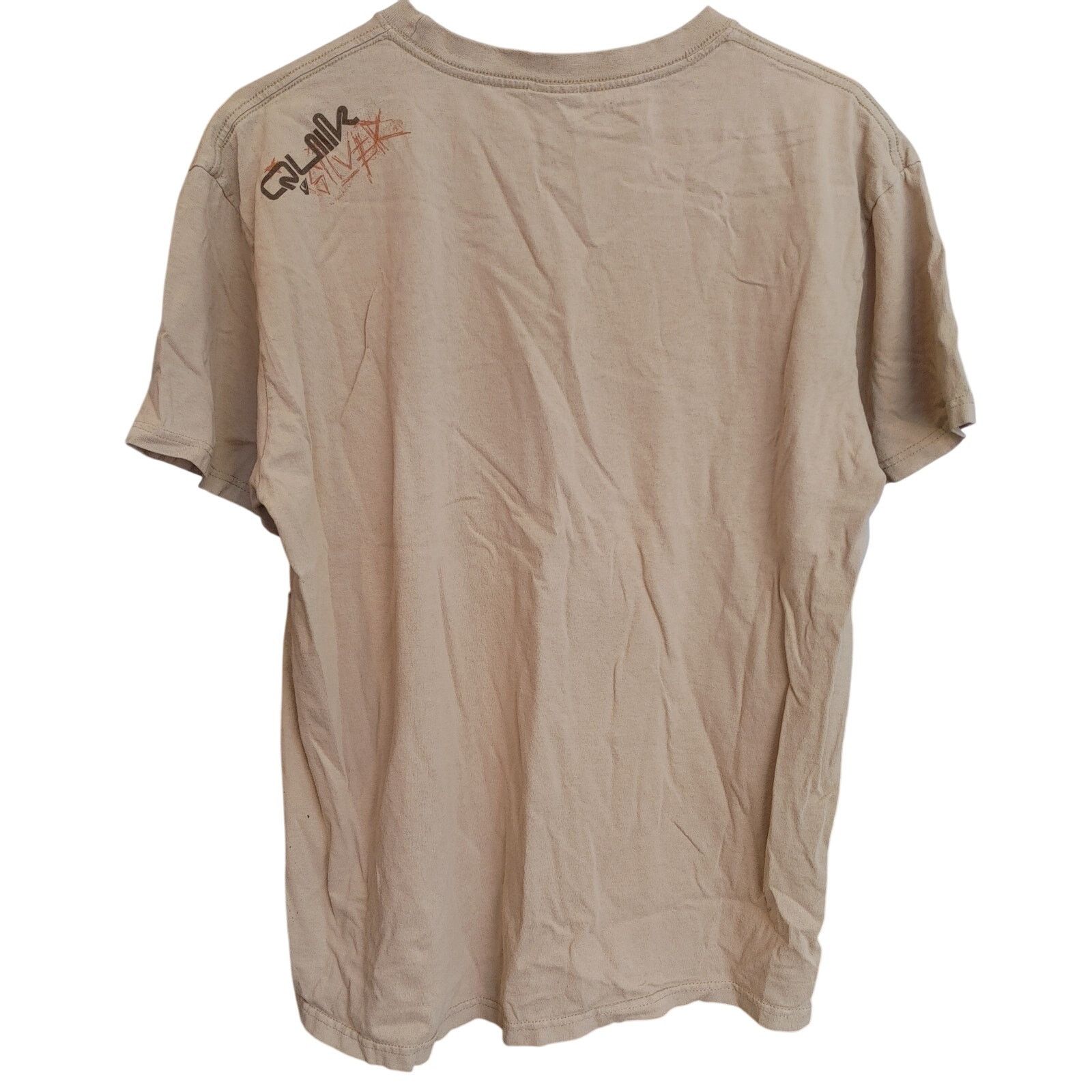Quicksilver Quicksilver Men's LG Beige Short Sleeve Graphic Skate Tee Size US L / EU 52-54 / 3 - 2 Thumbnail