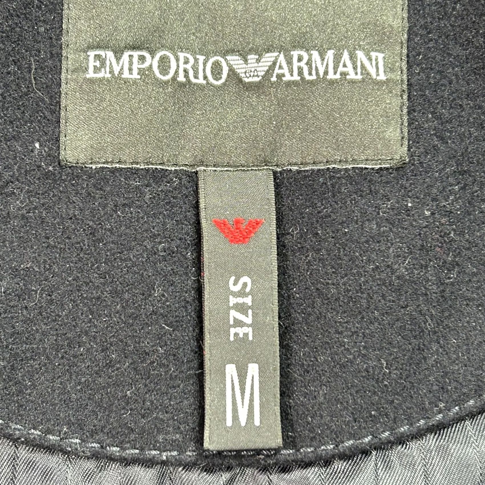 Emporio Armani Emporio Armani Jacket Mens M Black Wool Cashmere Hooded Puffer Parka Zip Shirt? Size US M / EU 48-50 / 2 - 5 Thumbnail