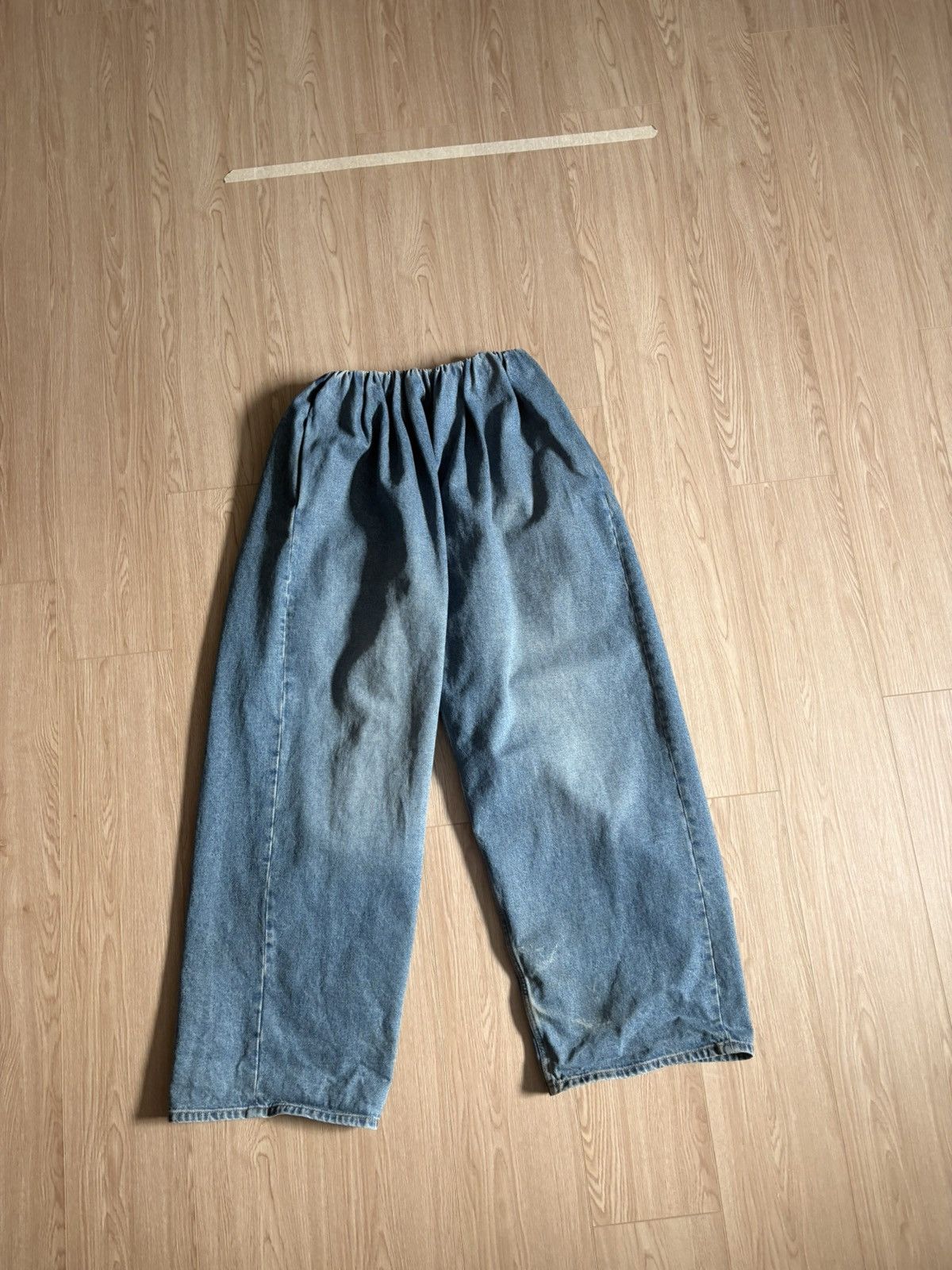 MM6 MM6 wide leg blue jeans Size US 42 / EU 58 - 1 Thumbnail