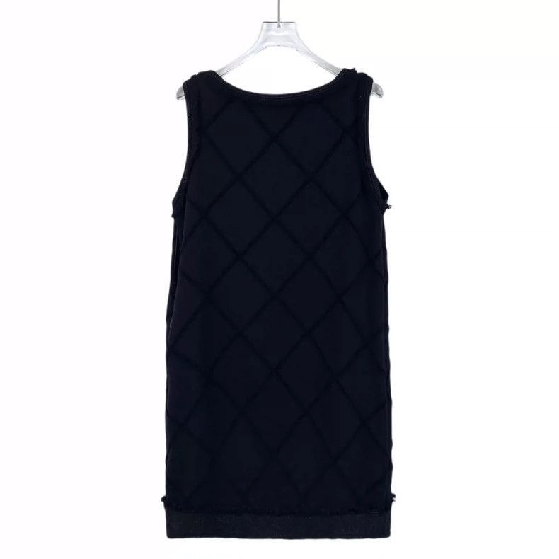 Chanel Chanel Black Sleeveless Fringe Dress Size 38 -2505 Size S / US 4 / IT 40 - 2 Thumbnail