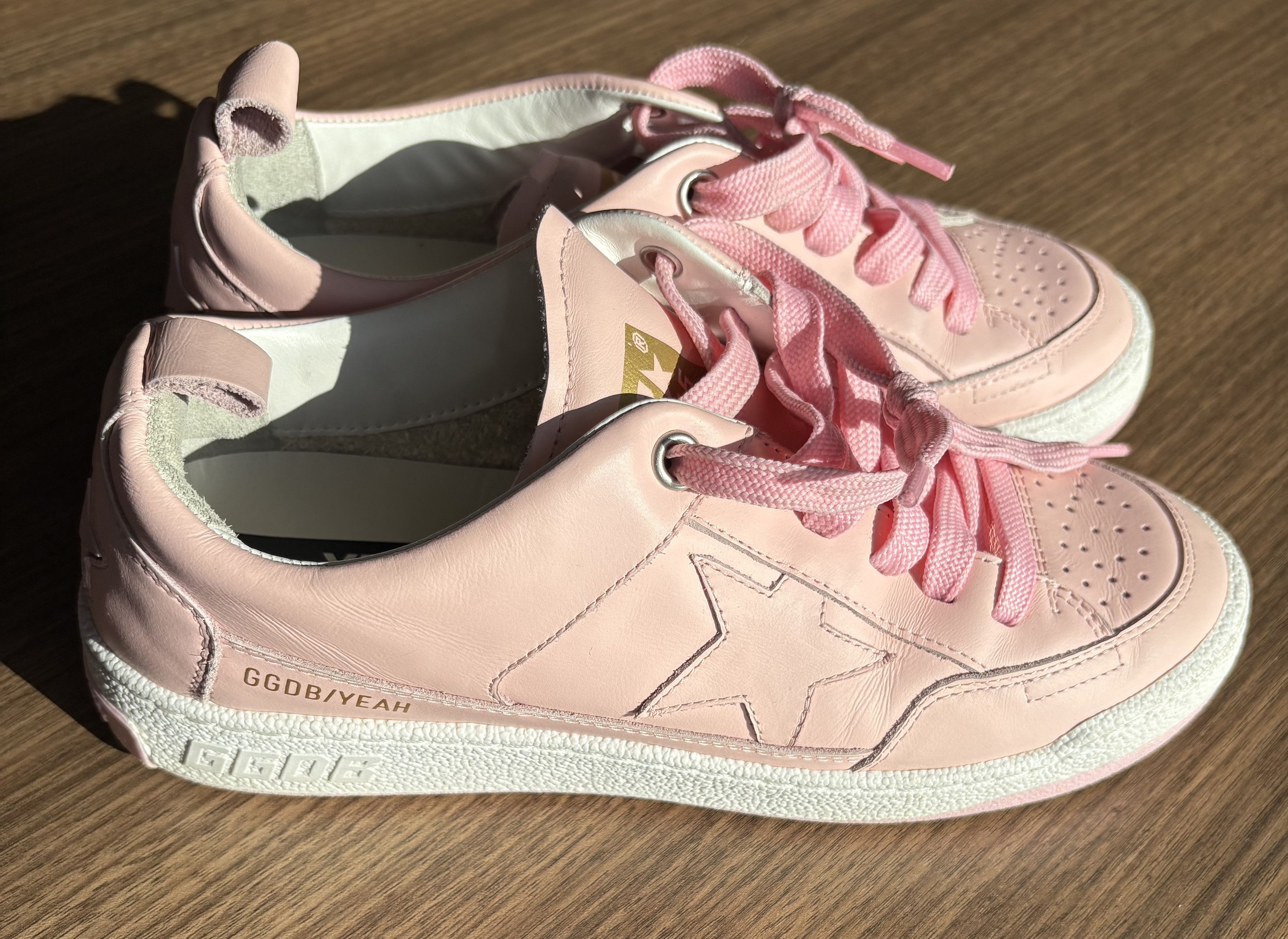 Golden Goose Golden Goose Women’s Yeah Low Top Pink Leather Size US 8 / IT 38 - 7 Thumbnail