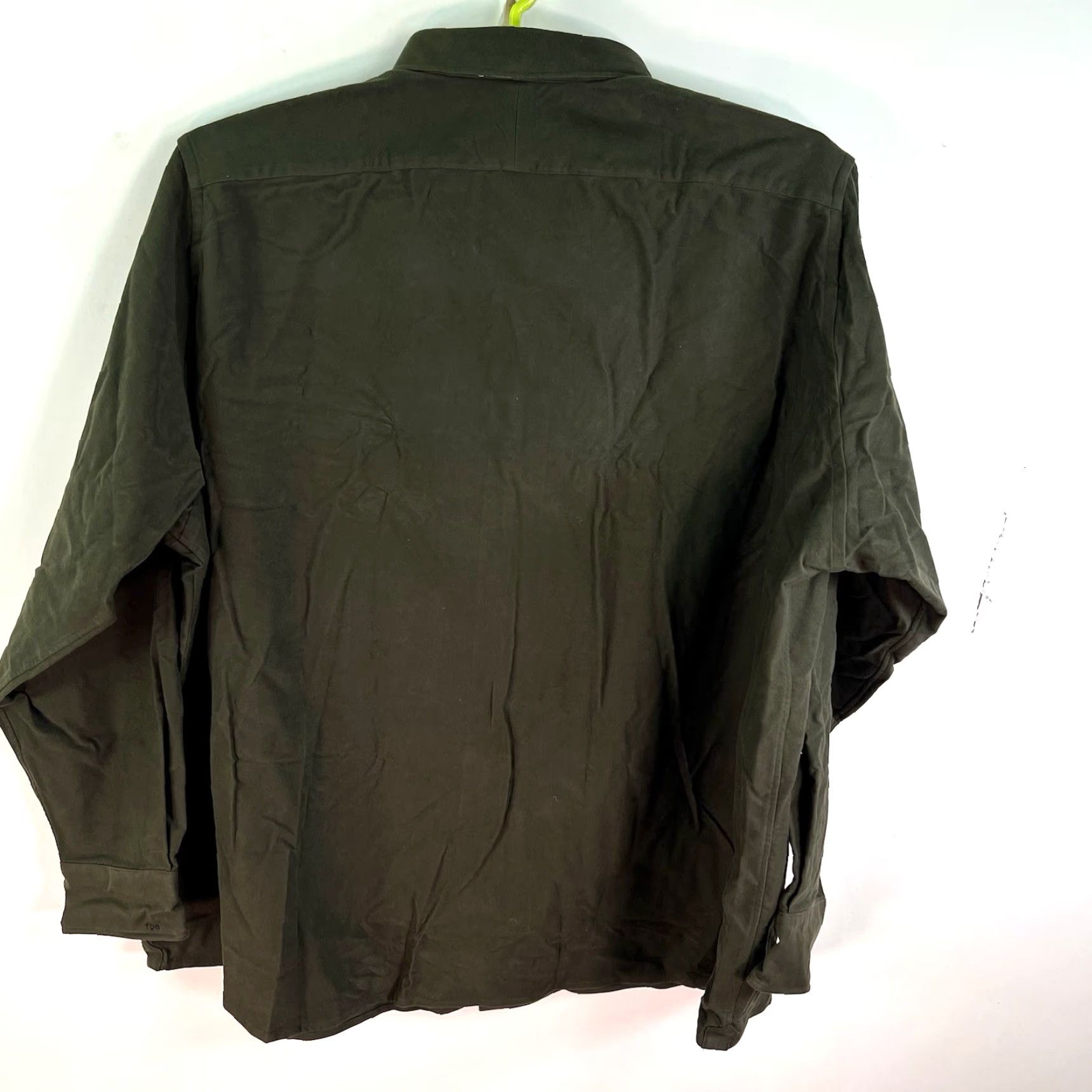 Proper Cloth VINTAGE Proper Cloth Green Button-Up Shirt Men's Size 4XL Cotton Twill Casual Long Sleeve Size US XXL / EU 58 / 5 - 7 Thumbnail