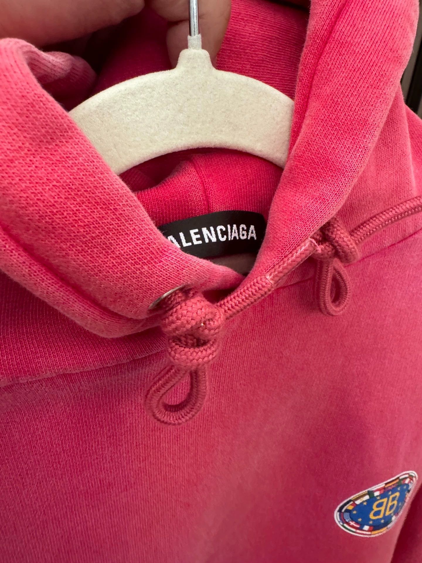 Balenciaga Balenciaga washed red sweatshirt Size XS / US 0-2 / IT 36-38 - 3 Thumbnail