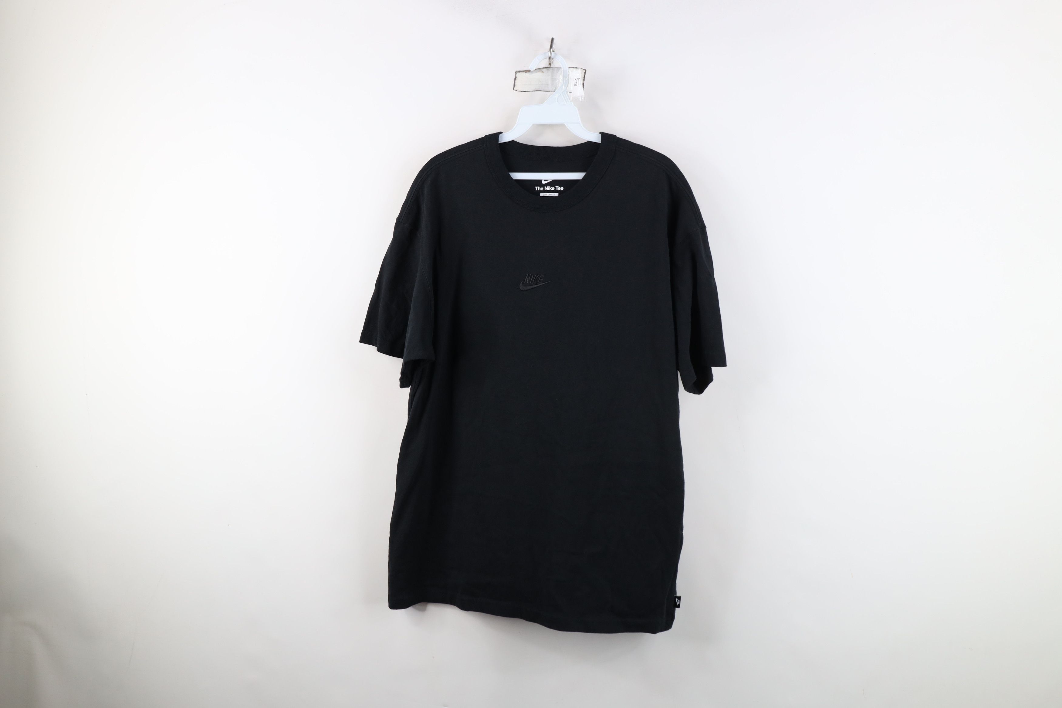 Nike Vintage Y2K Nike Center Swoosh Heavyweight T-Shirt Black Size US M / EU 48-50 / 2 - 1 Thumbnail