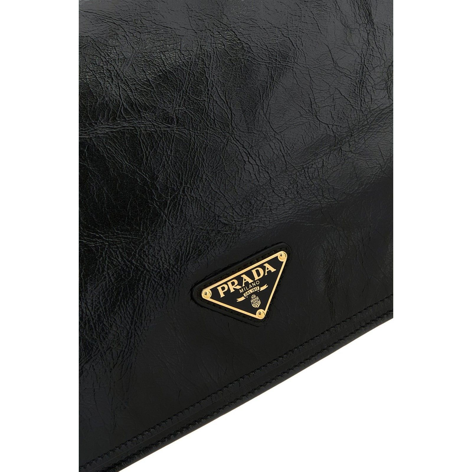 Prada PRADA Iconic Black Leather Shoulder Bag New & Authentic Size ONE SIZE - 4 Thumbnail