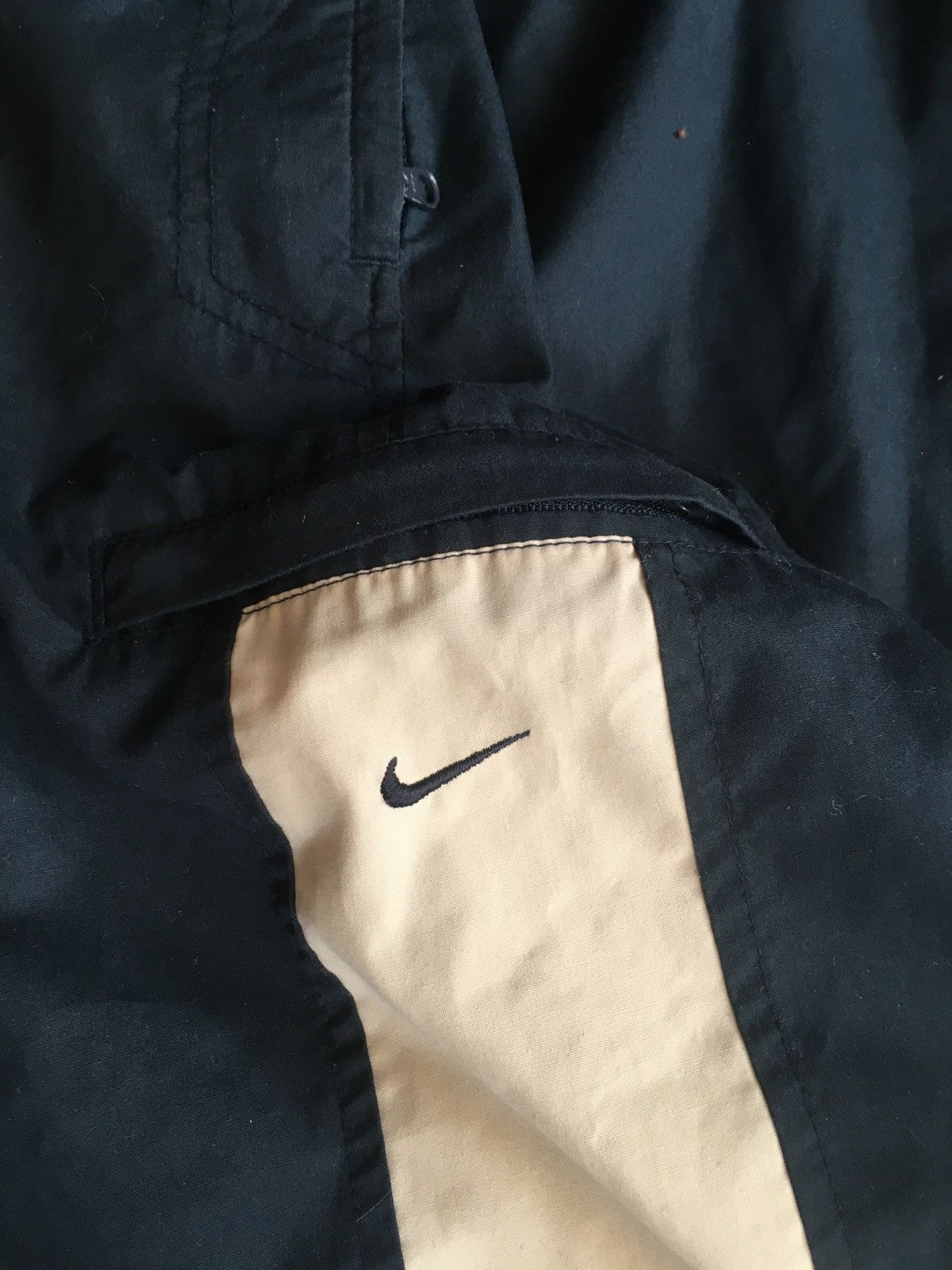 Nike 🌚 Vintage Nike Nylon Pants Black Swoosh Mens Y2K Track L Size US 38 / EU 54 - 3 Thumbnail