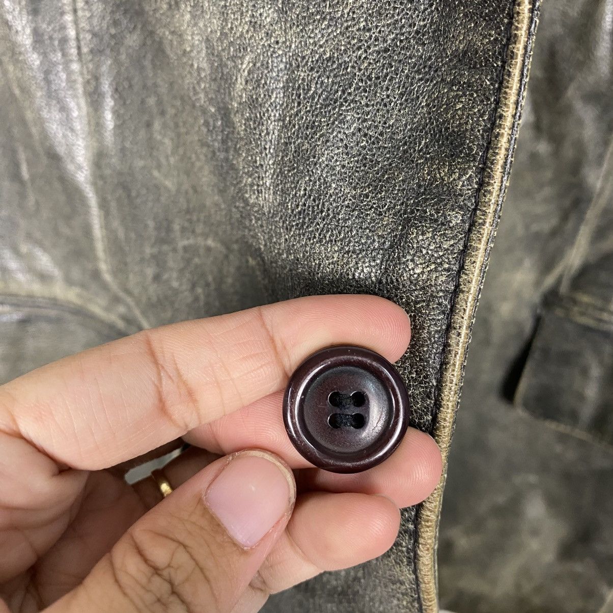 Japanese Brand 📌Vintage Genuine Leather Jacket Proud Label Issey Miyake Size US L / EU 52-54 / 3 - 17 Thumbnail