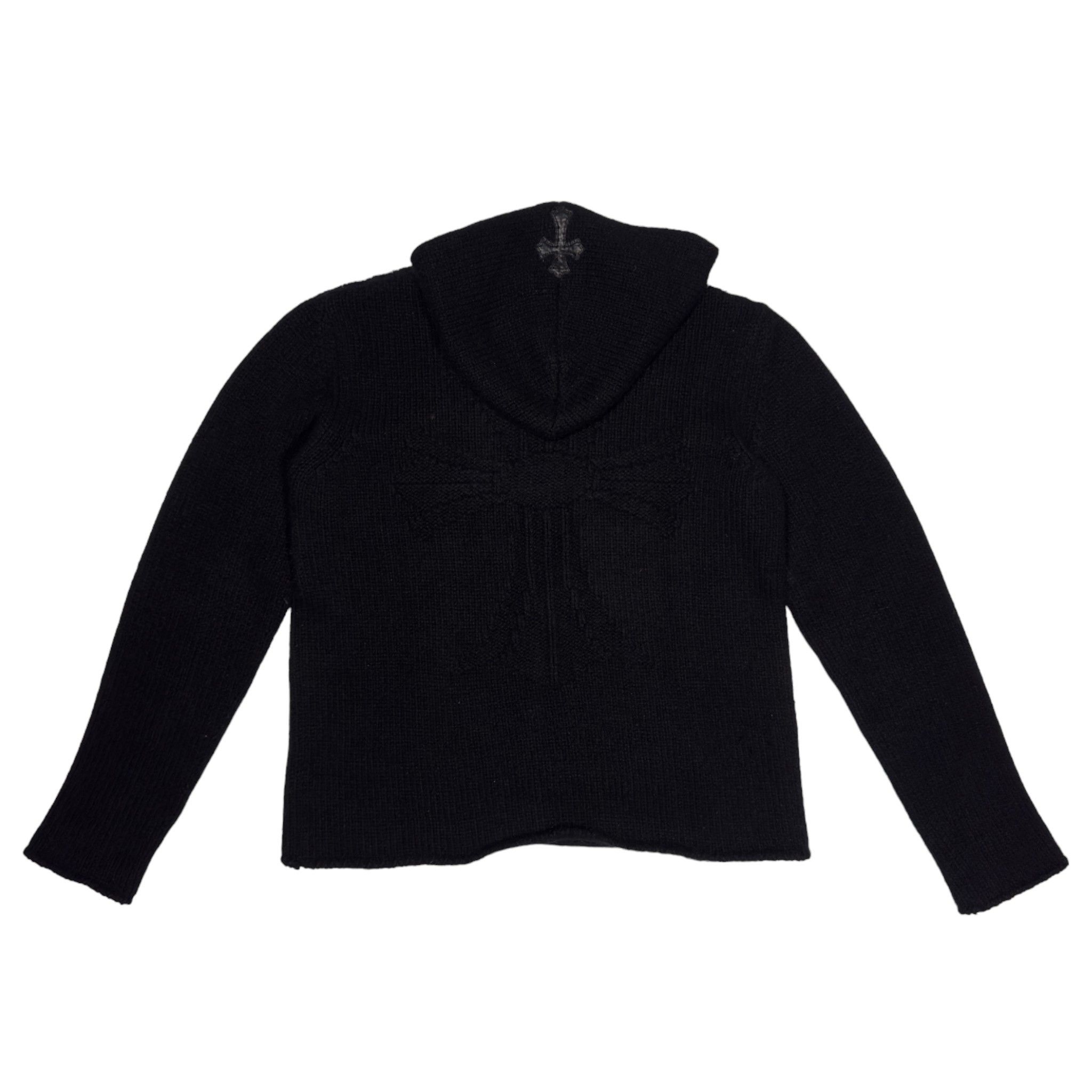 Chrome Hearts Cashmere Plus Knit Cross Patch Hoodie Size US M / EU 48-50 / 2 - 2 Thumbnail