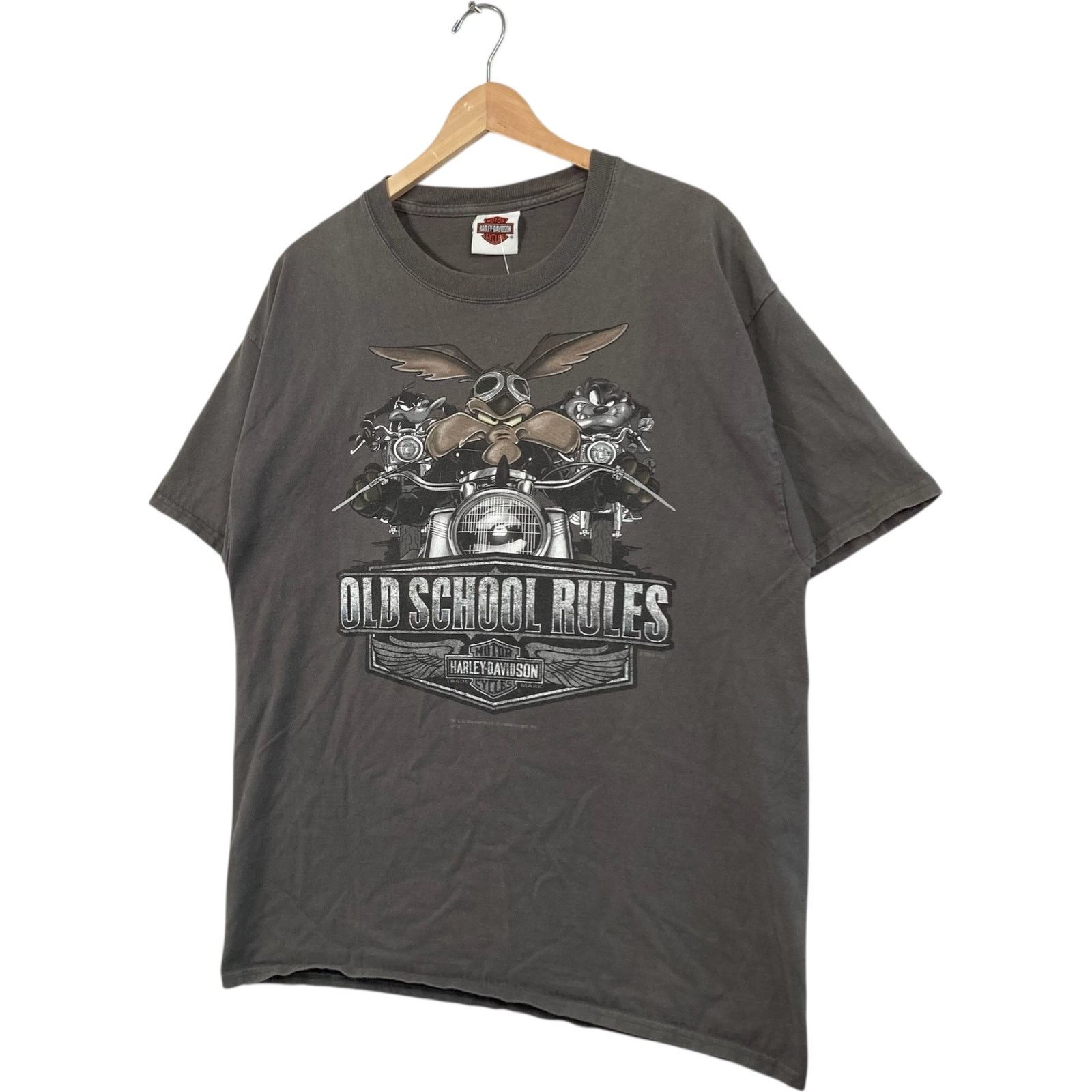 Harley Davidson Vintage Harley Davidson Looney Tunes Old School Rules Tee L Size US L / EU 52-54 / 3 - 3 Thumbnail