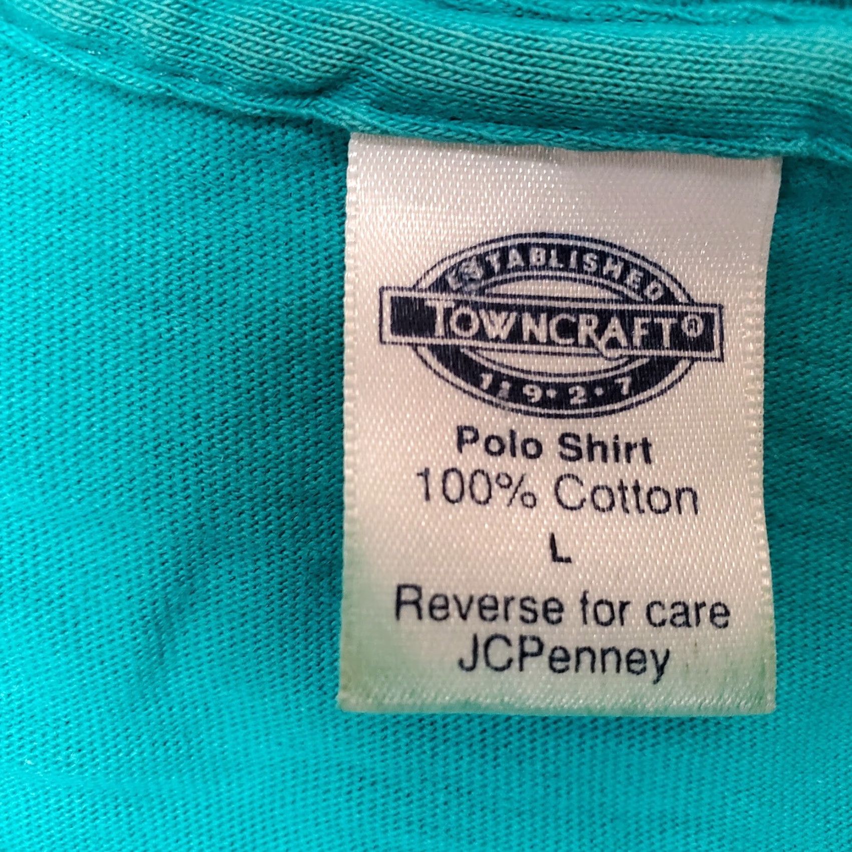 Vintage VINTAGE TownCraft Shirt Green Mens L Crewneck Pocket TEE 100% Cotton Short Sleeve Jersey Cotton Crew Neck Size US L / EU 52-54 / 3 - 4 Thumbnail