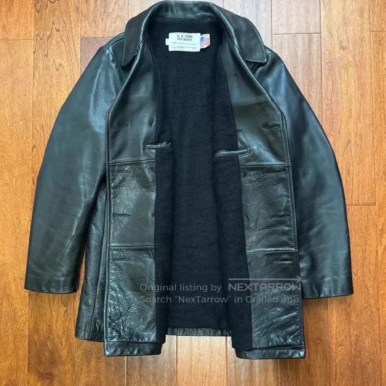 Schott Schott E640 Double-breasted Leather Coat Size US L / EU 52-54 / 3 - 5 Thumbnail