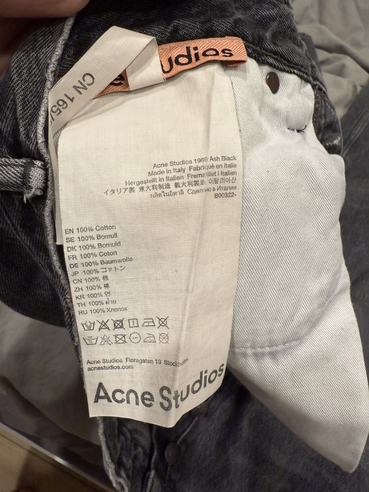Acne Studios Acne Studios 1989 Ash Black Size US 29 - 4 Thumbnail