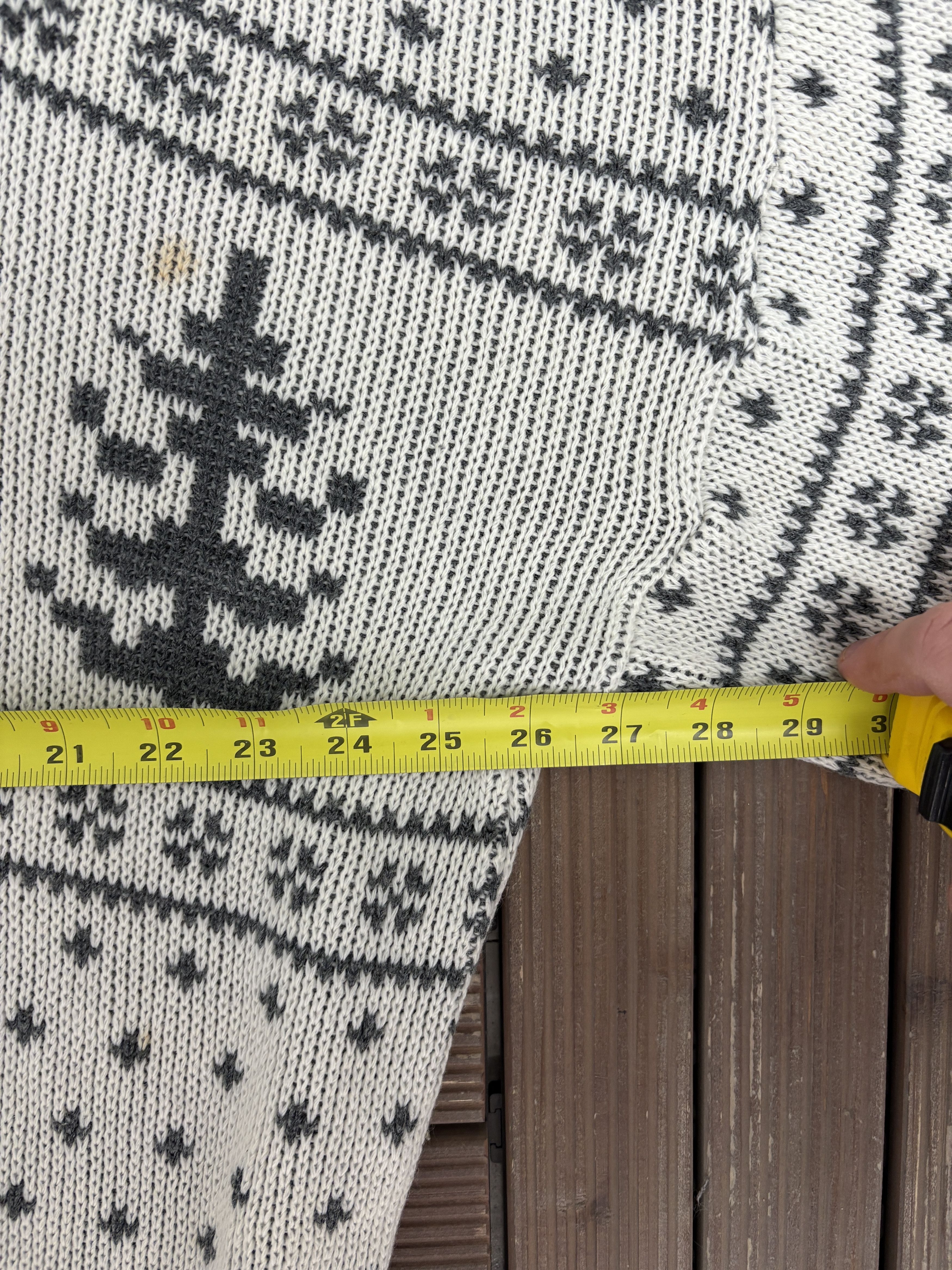 Sears × Vintage Sears Deer Knit Vintage White Sweater Crewneck Size US XL / EU 56 / 4 - 6 Thumbnail