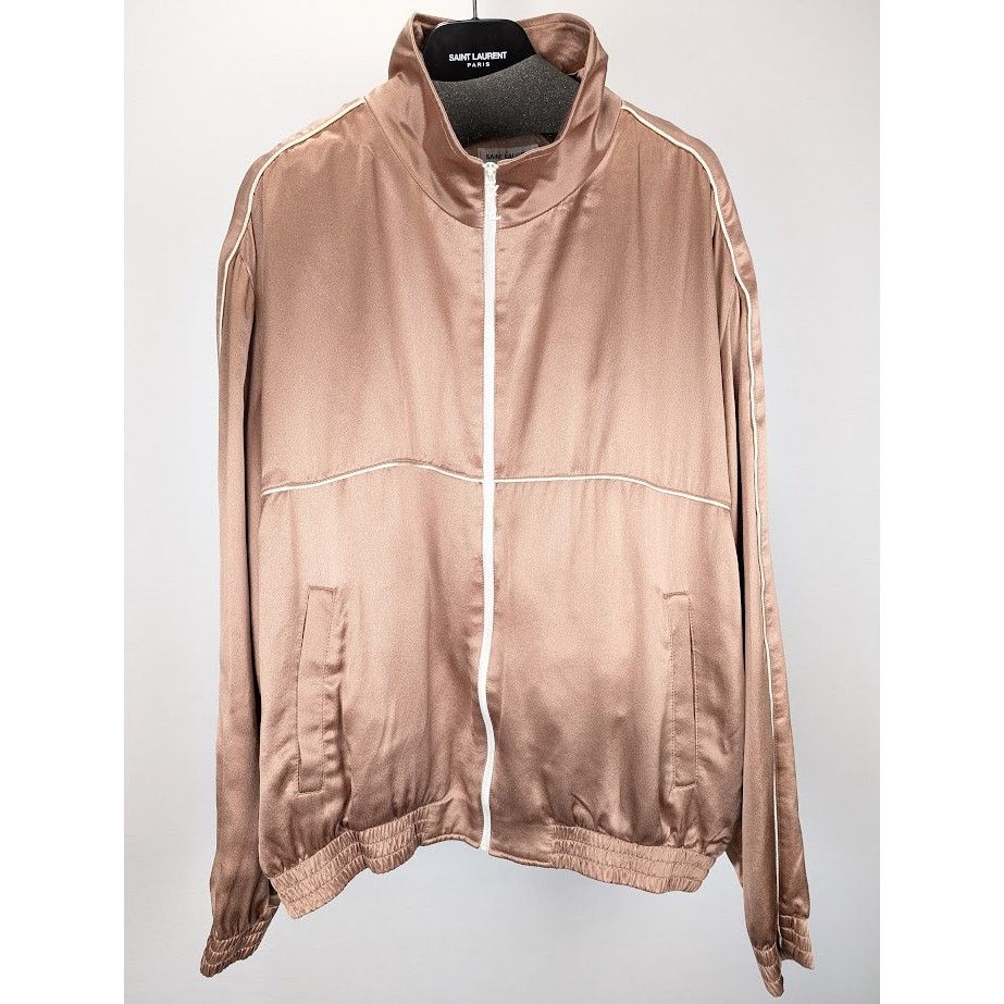 Saint Laurent Paris o1rshd1 Satin De Soie Jacket in Peau Size US L / EU 52-54 / 3 - 2 Thumbnail