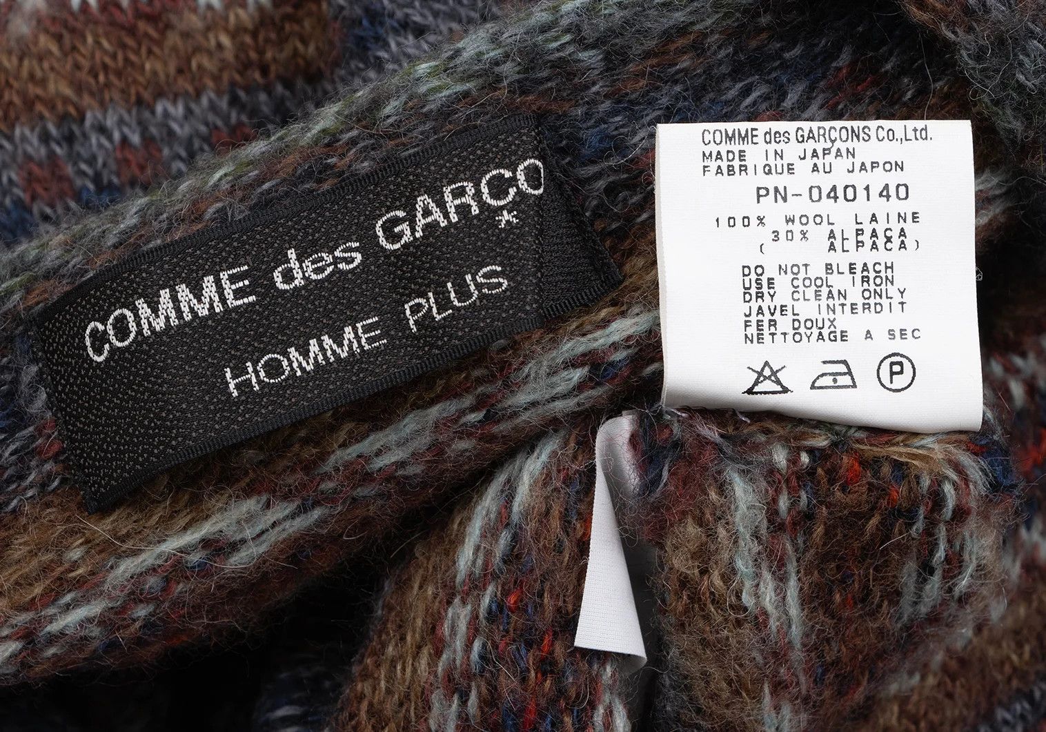 Comme des Garcons Homme Plus Nordic Knit Alpaca Blend Sweater in Multicolor Size US M / EU 48-50 / 2 - 10 Thumbnail