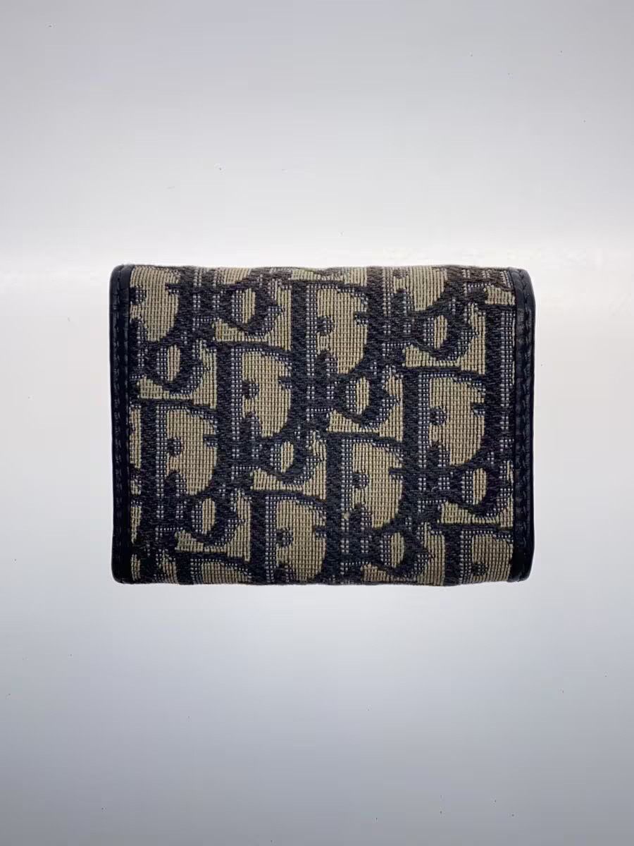 Dior Dior Monogram Bi-Fold Wallet Navy Size ONE SIZE - 2 Thumbnail