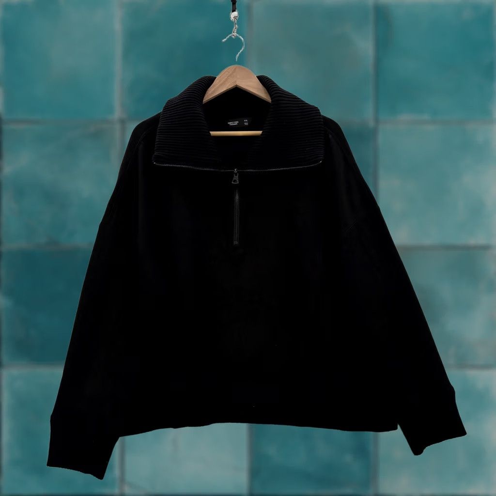 Vintage VINTAGE Simply Vera Vera Wang Sweater Womens XXL Black Collared 1/2 Zip Knit Casual Top Size XXL / US 16-18 / IT 52-54 - 1 Thumbnail