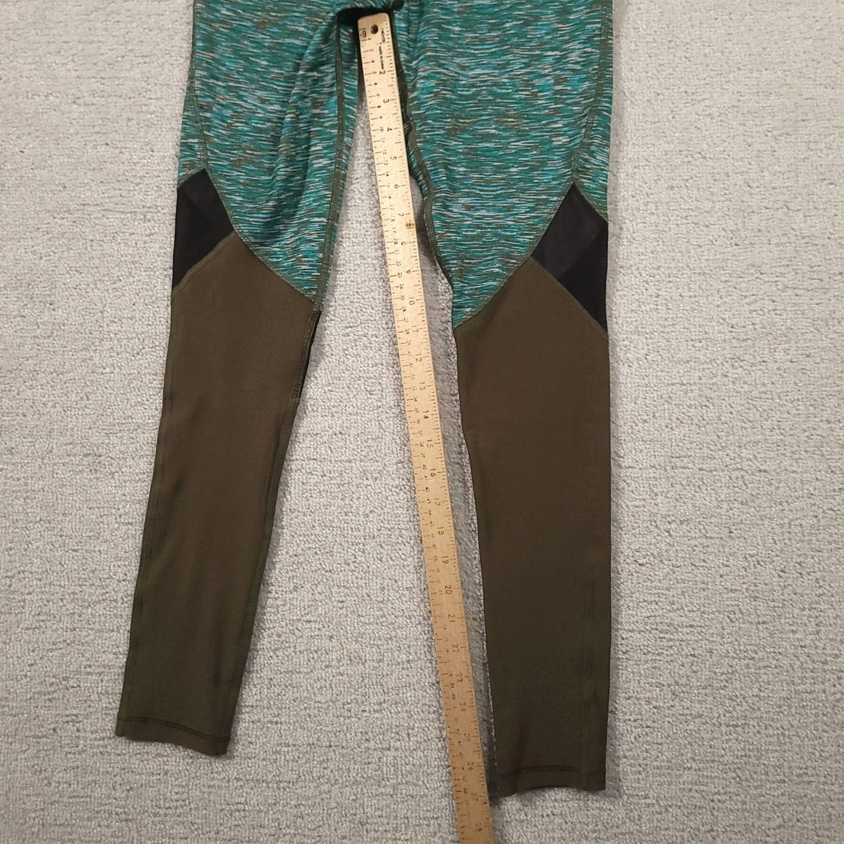 Vintage New York Laundry Athleisure Green Gym Workout Pull On Pants Womens Small Legging Size 28" / US 6 / IT 42 - 5 Thumbnail