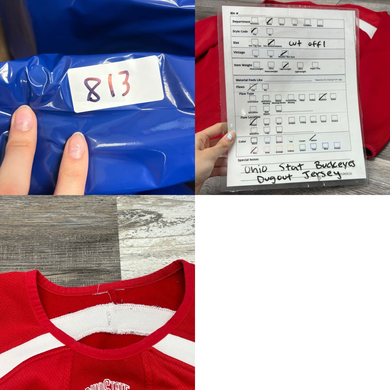 Vintage VINTAGE Ohio State University OSU Buckeyes Majestic Red Men L Baseball Dugout Jersey Size US L / EU 52-54 / 3 - 8 Thumbnail