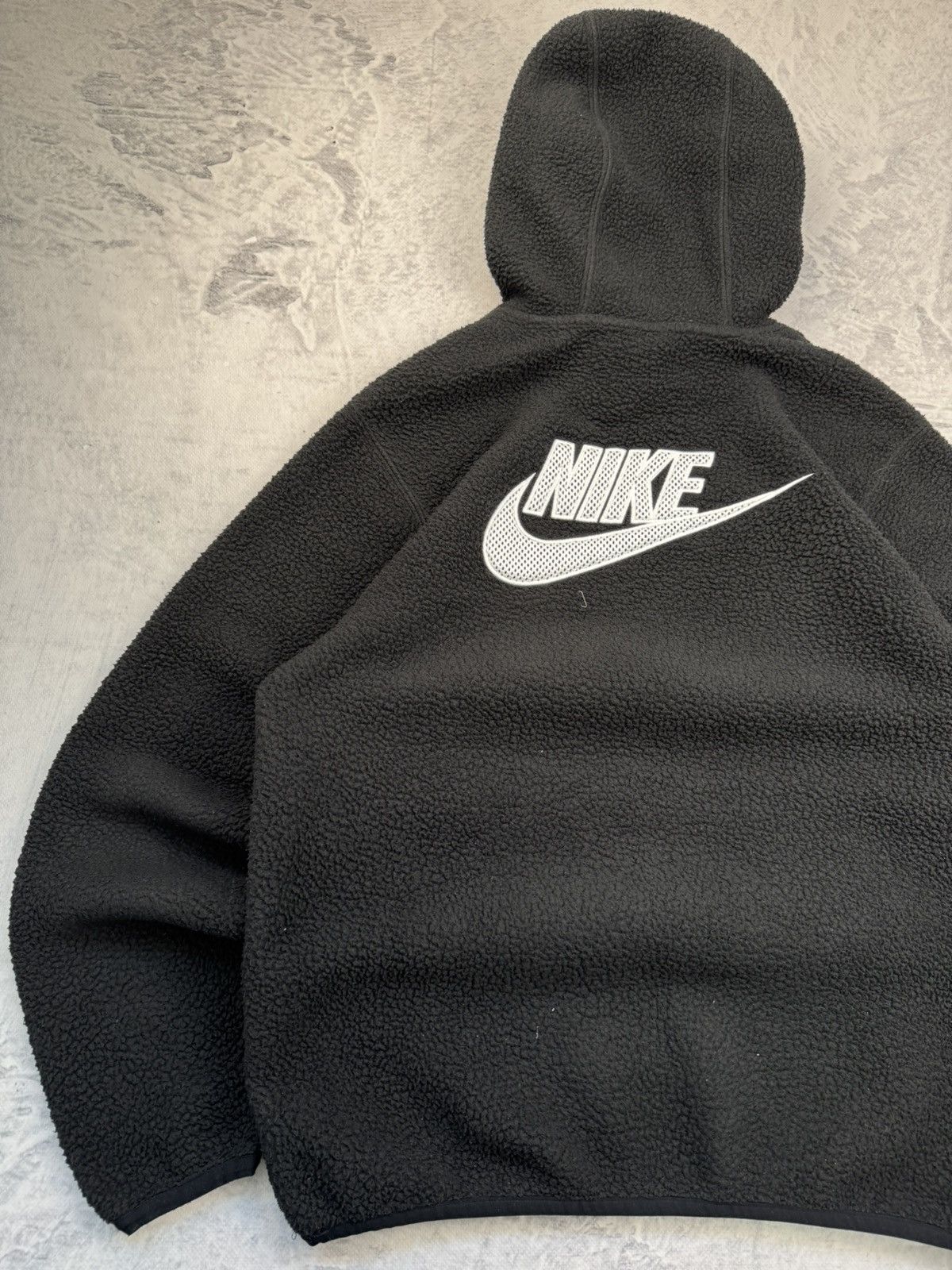 Nike × Vintage NIKE AIR MAX TEDDY VINTAGE CENTER LOGO OVERSIZE BOXY HOODIE Size US M / EU 48-50 / 2 - 10 Thumbnail