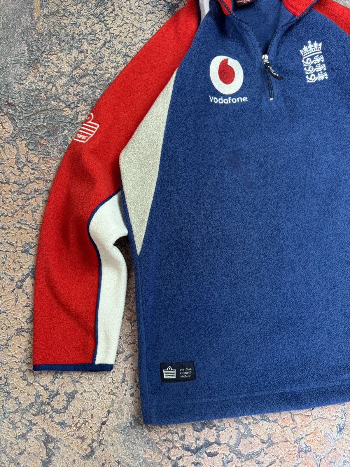 Vintage England Cricket 2000's Admiral Fleece Track Jacket Rare Size US L / EU 52-54 / 3 - 2 Thumbnail