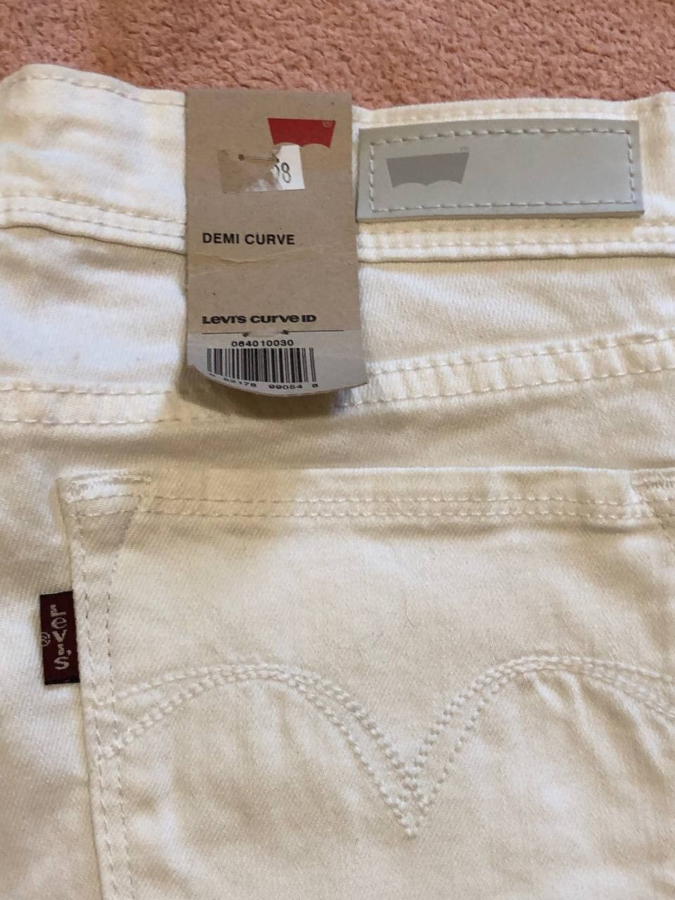 Levi's Vintage white jeans low skinny Y2K Levi's streetwear Size 29" - 8 Thumbnail